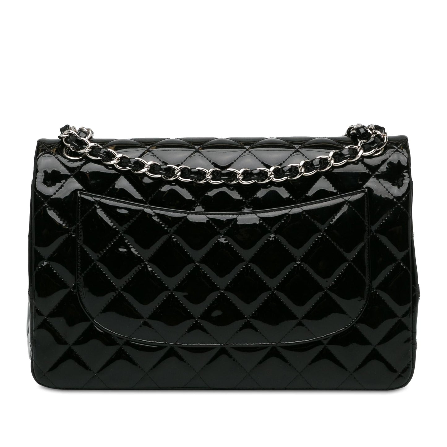 Chanel Jumbo Classic Patent Double Flap (SHG-Emgu8N) Shoulder Bag