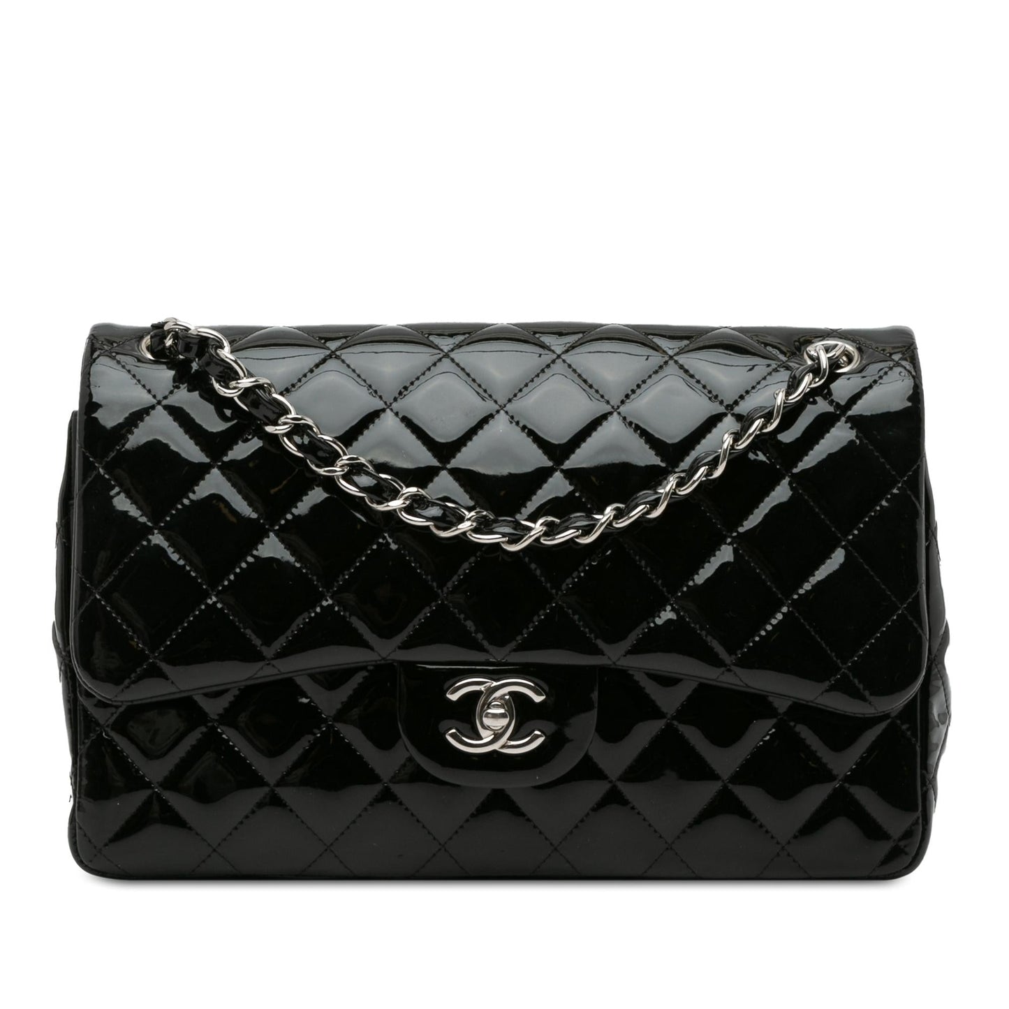 Chanel Jumbo Classic Patent Double Flap (SHG-gJqseL) Shoulder Bag