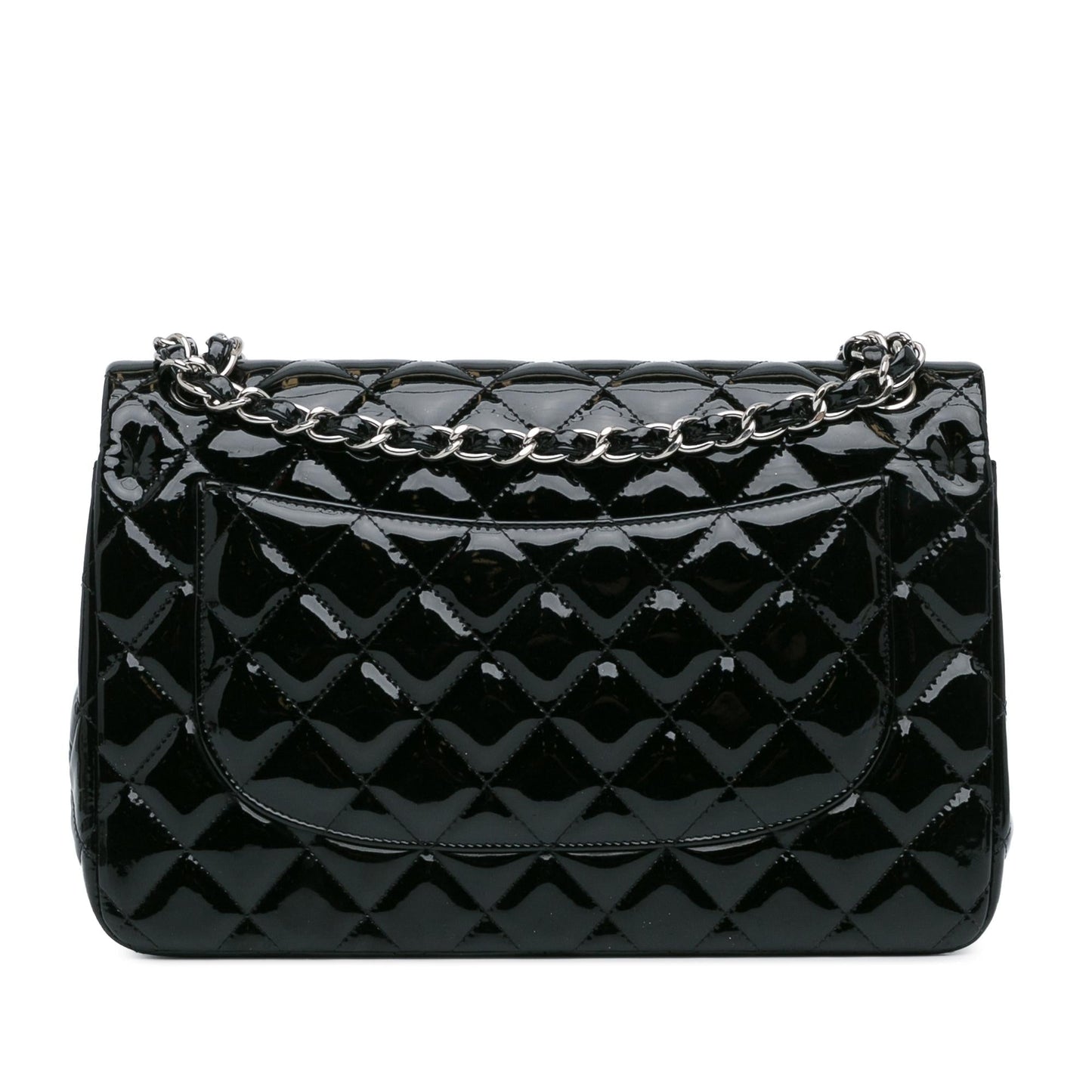 Chanel Jumbo Classic Patent Double Flap (SHG-OHbgvl) Shoulder Bag