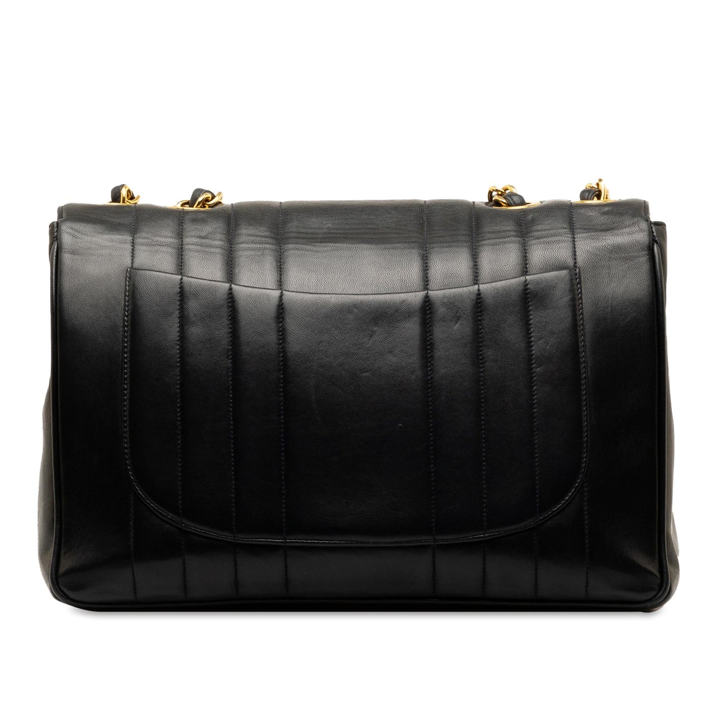 Chanel Jumbo Vertical Quilt Lambskin Single Flap (SHG-NNbZF8) Shoulder Bag