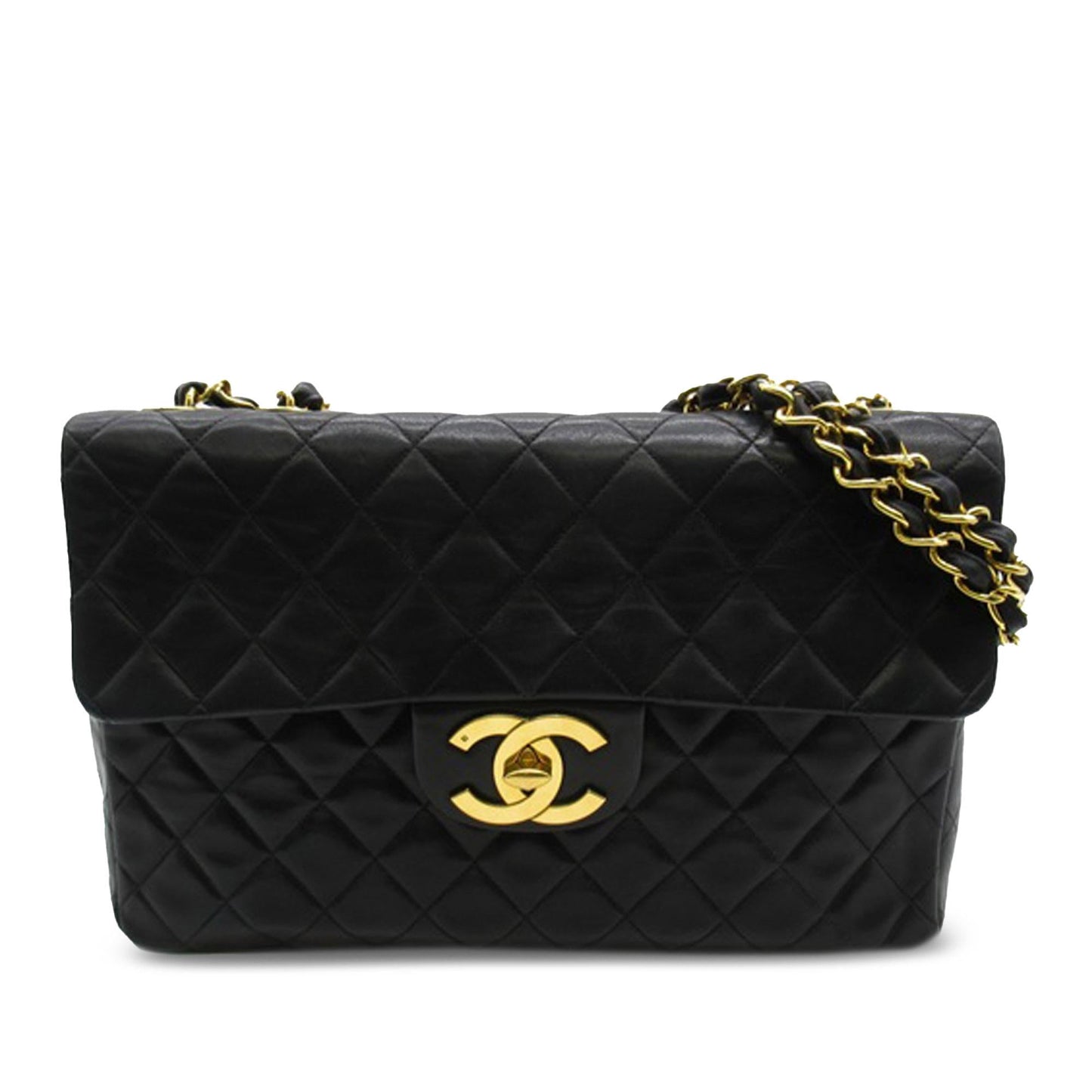 Chanel Jumbo XL Classic Lambskin Maxi Single Flap (SHG-yE27Fd) Shoulder Bag