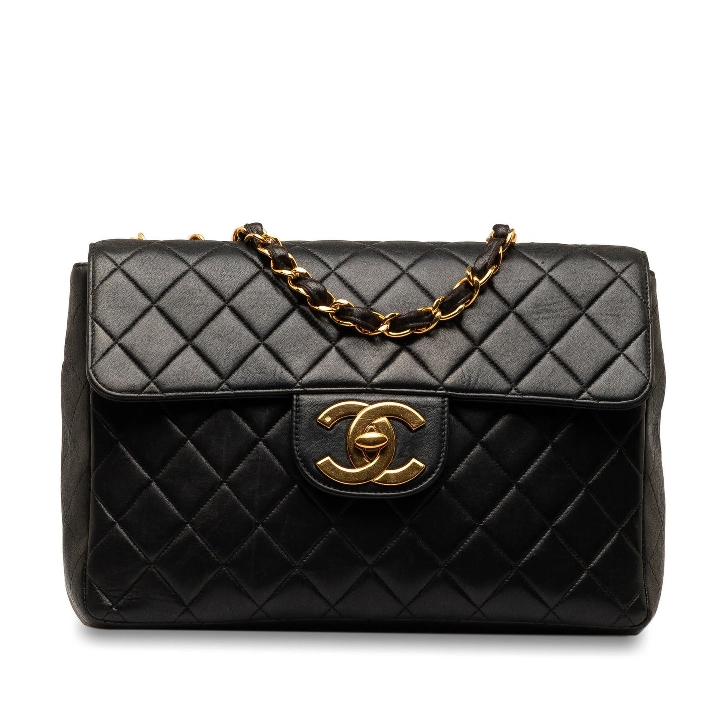 Chanel Jumbo XL Classic Lambskin Single Flap (SHG-cqY9eg) Shoulder Bag