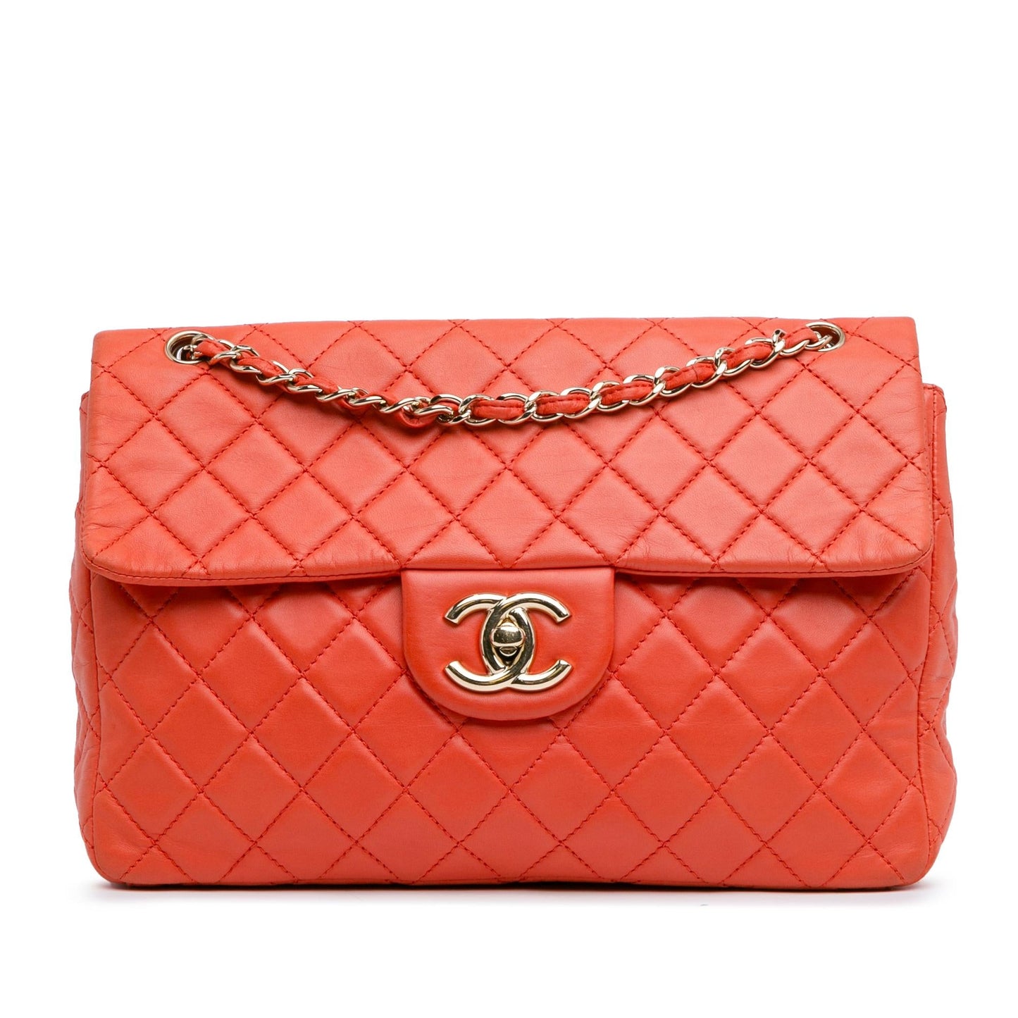Chanel Jumbo XL Classic Lambskin Single Flap (SHG-O9KJDu) Shoulder Bag