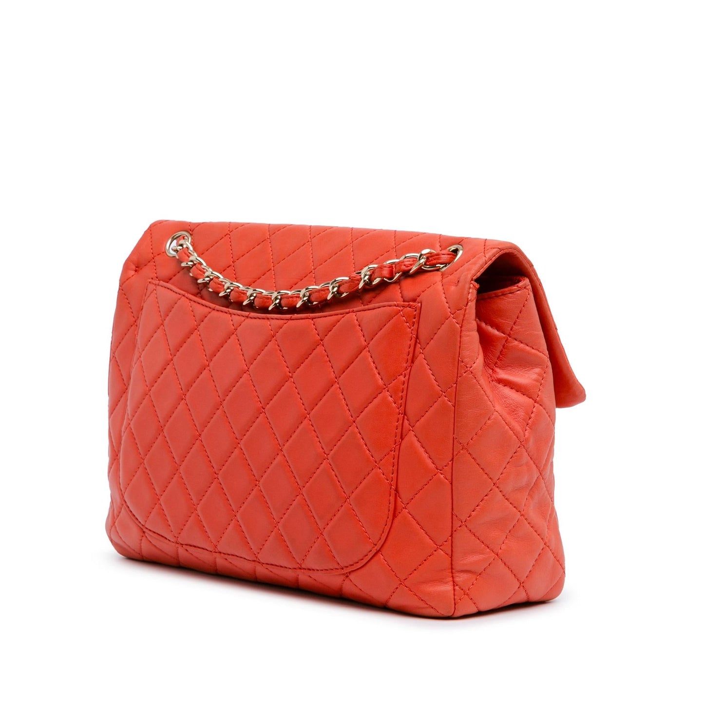 Chanel Jumbo XL Classic Lambskin Single Flap (SHG-O9KJDu) Shoulder Bag