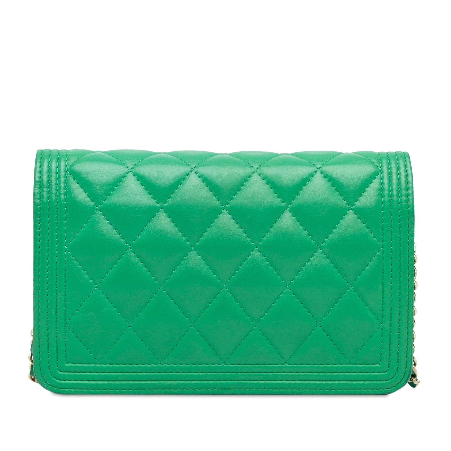 Chanel Lambskin Boy Wallet On Chain (SHG-UIsk0U) Crossbody