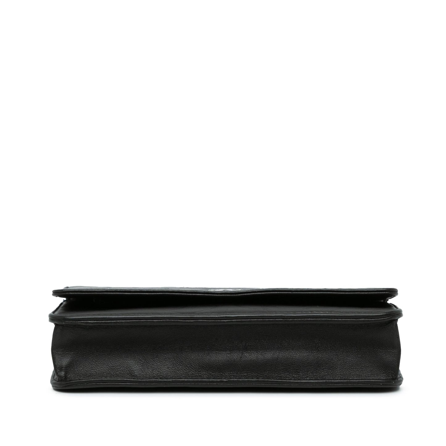 Chanel Lambskin Camellia Embossed Wallet On Chain (SHG-zvZjrf) Crossbody