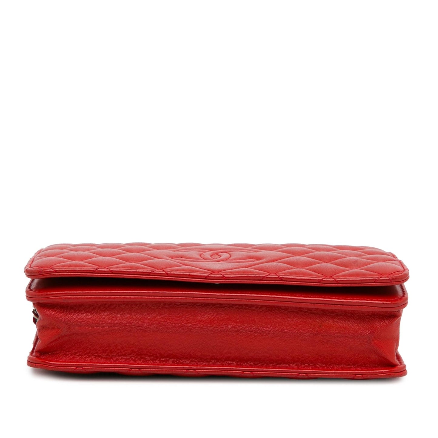 Chanel Lambskin Diamond CC Wallet on Chain (SHG-K03AWt) Crossbody