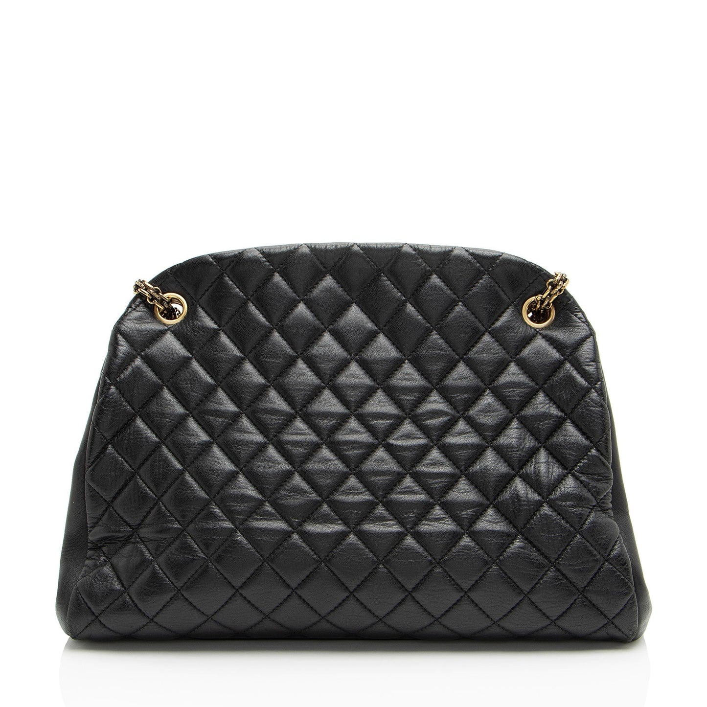 Chanel Lambskin Just Mademoiselle Large Bowler Bag (SHF-xiVMoz)