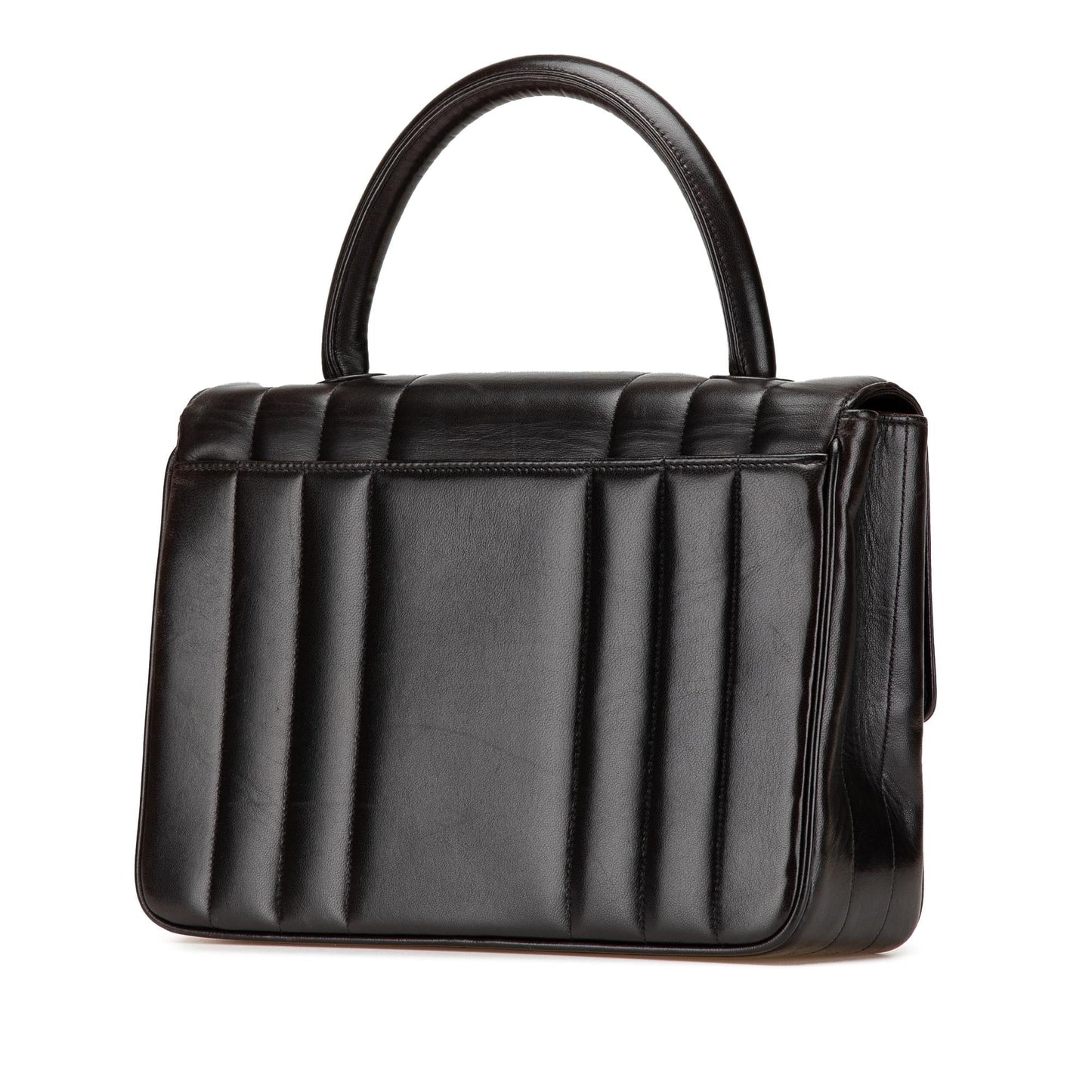 Chanel Lambskin Mademoiselle Kelly Top Handle Bag