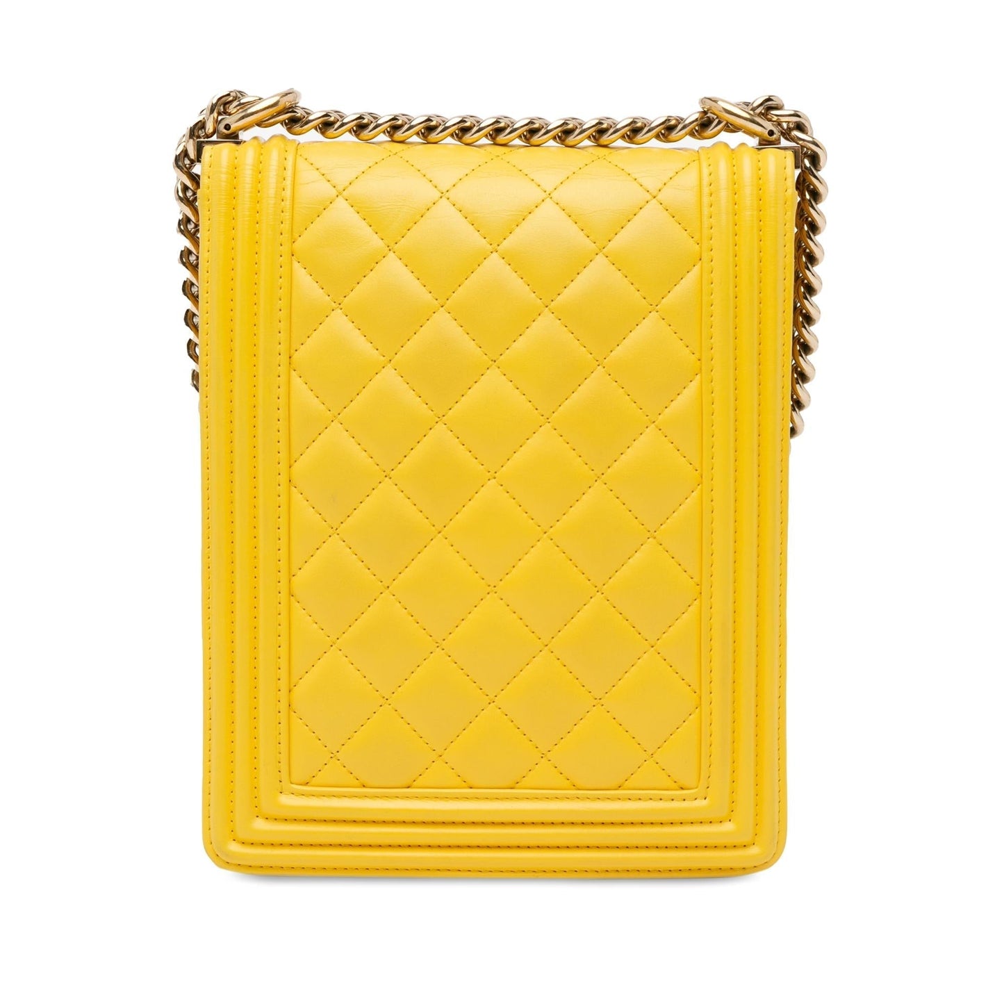 Chanel Lambskin North South Boy Flap (SHG-3yGVi5) Crossbody