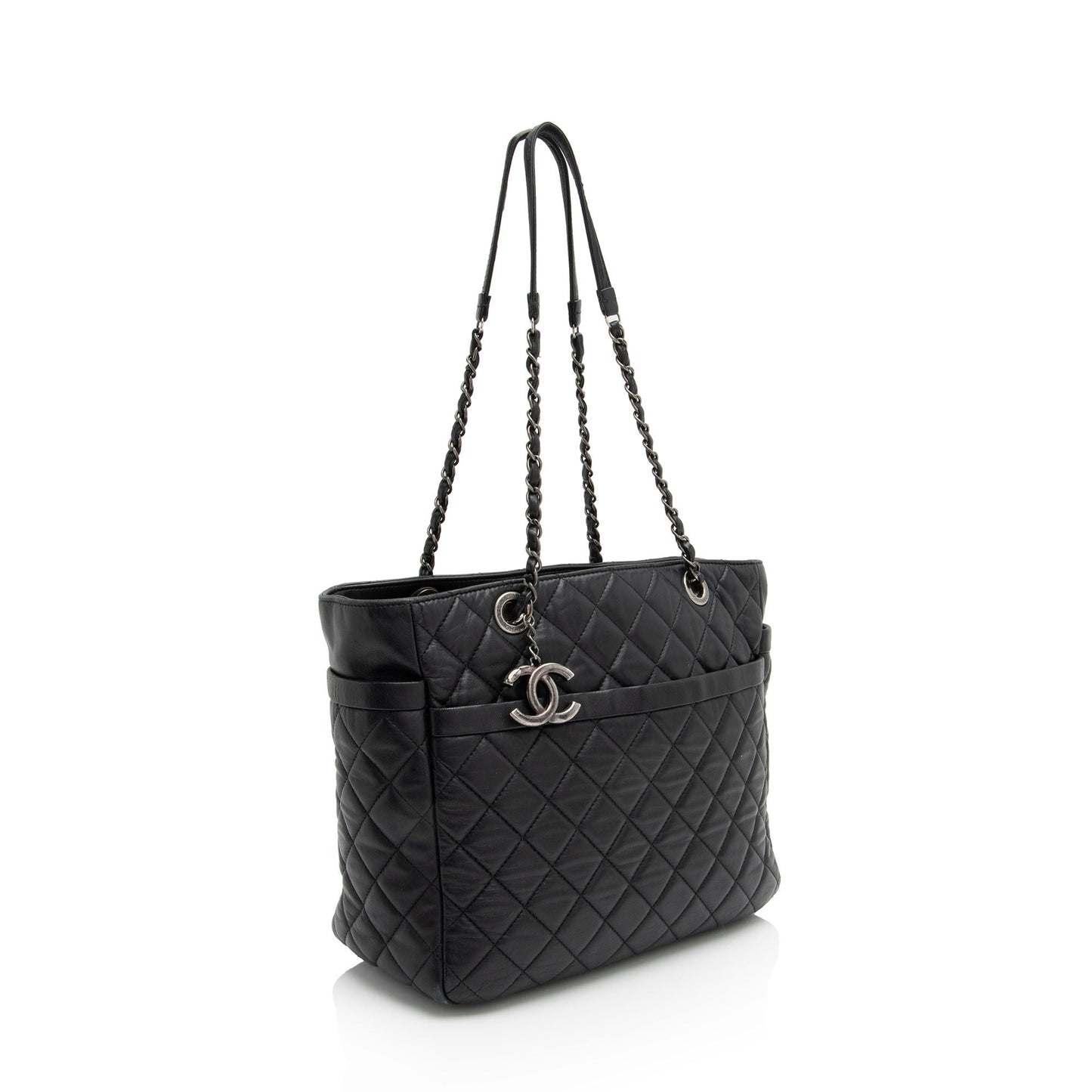 Chanel Lambskin Pocket Shopper Tote (SHF-S3BN0B)