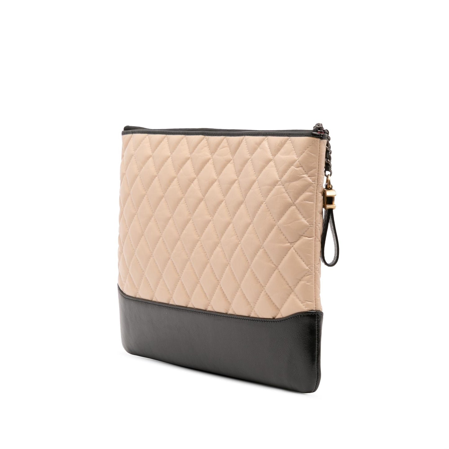 Chanel Large Aged Calfskin Gabrielle O Case Clutch
