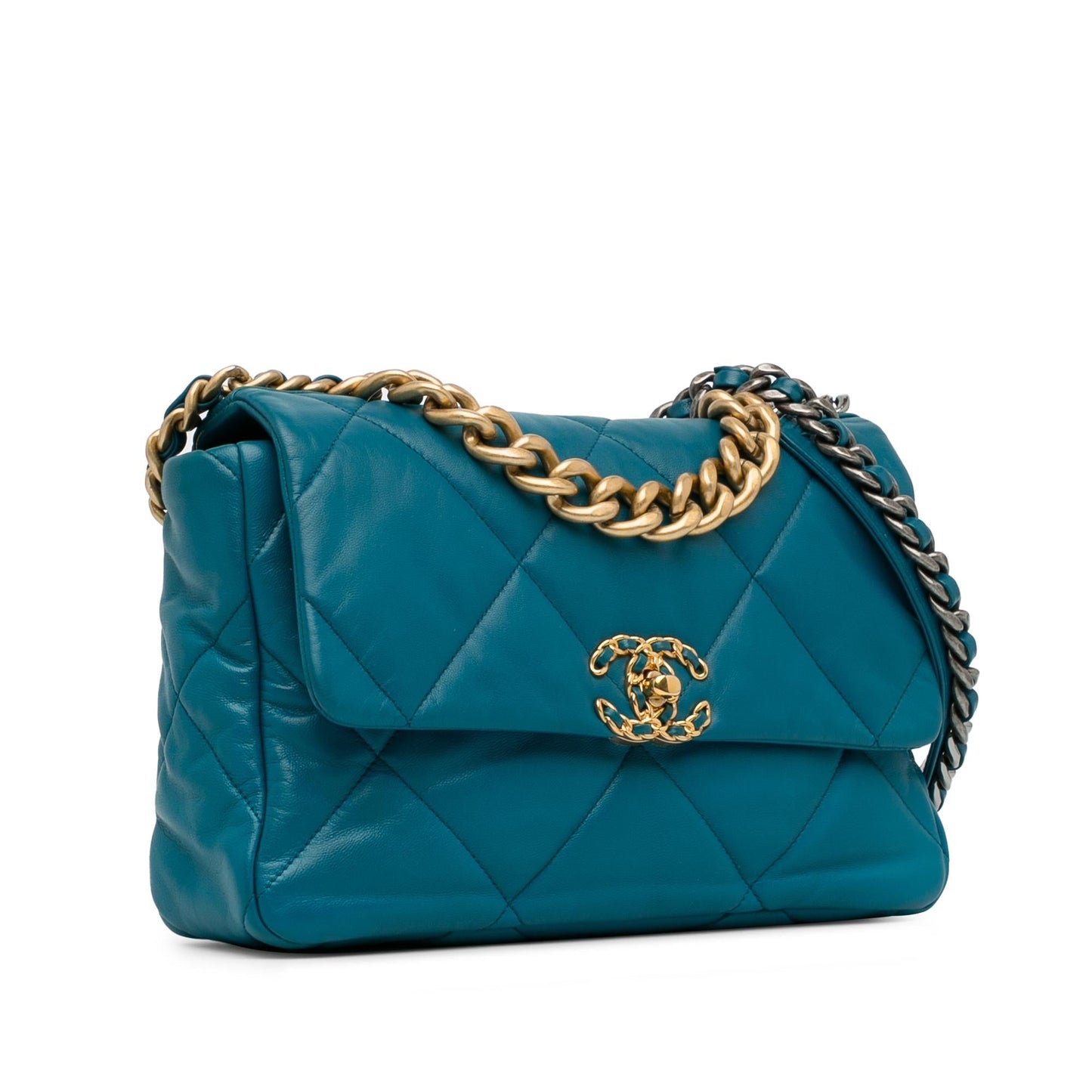 Chanel Large Lambskin 19 Flap (SHG-olIAoj) Shoulder Bag