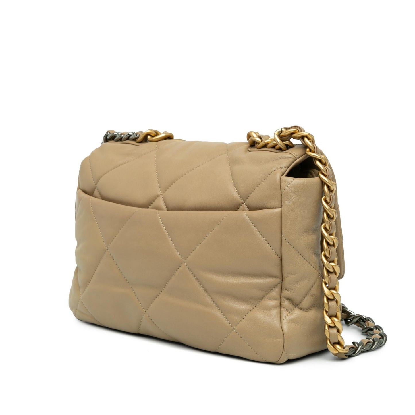 Chanel Large Lambskin 19 Flap (SHG-vGvWsz) Shoulder Bag