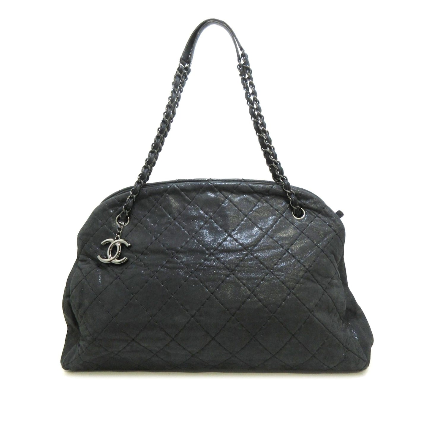 Chanel Large Quilted Iridescent Calfskin Just Mademoiselle (SHG-DQ0Wzz) Shoulder Bag