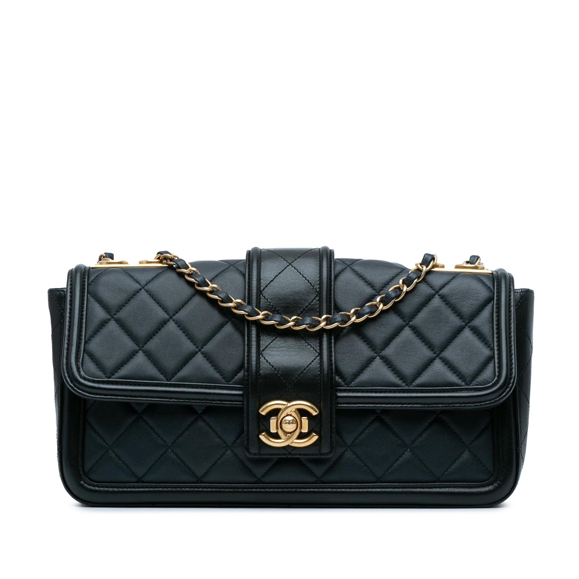 Chanel Large Quilted Lambskin Elegant CC Flap (SHG-wLeTJV) Shoulder Bag