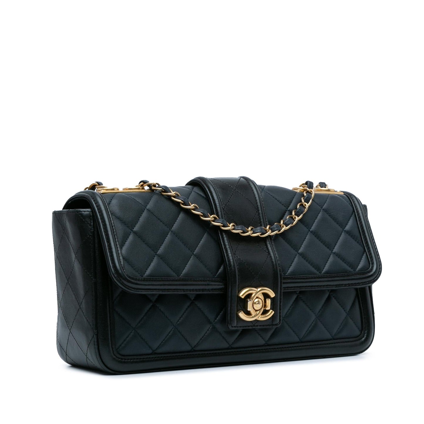 Chanel Large Quilted Lambskin Elegant CC Flap (SHG-wLeTJV) Shoulder Bag