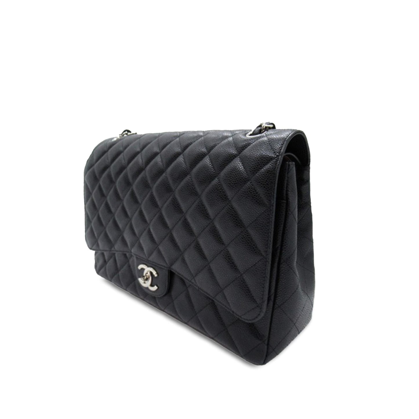Chanel Maxi Classic Caviar Double Flap (SHG-vrfubg) Shoulder Bag