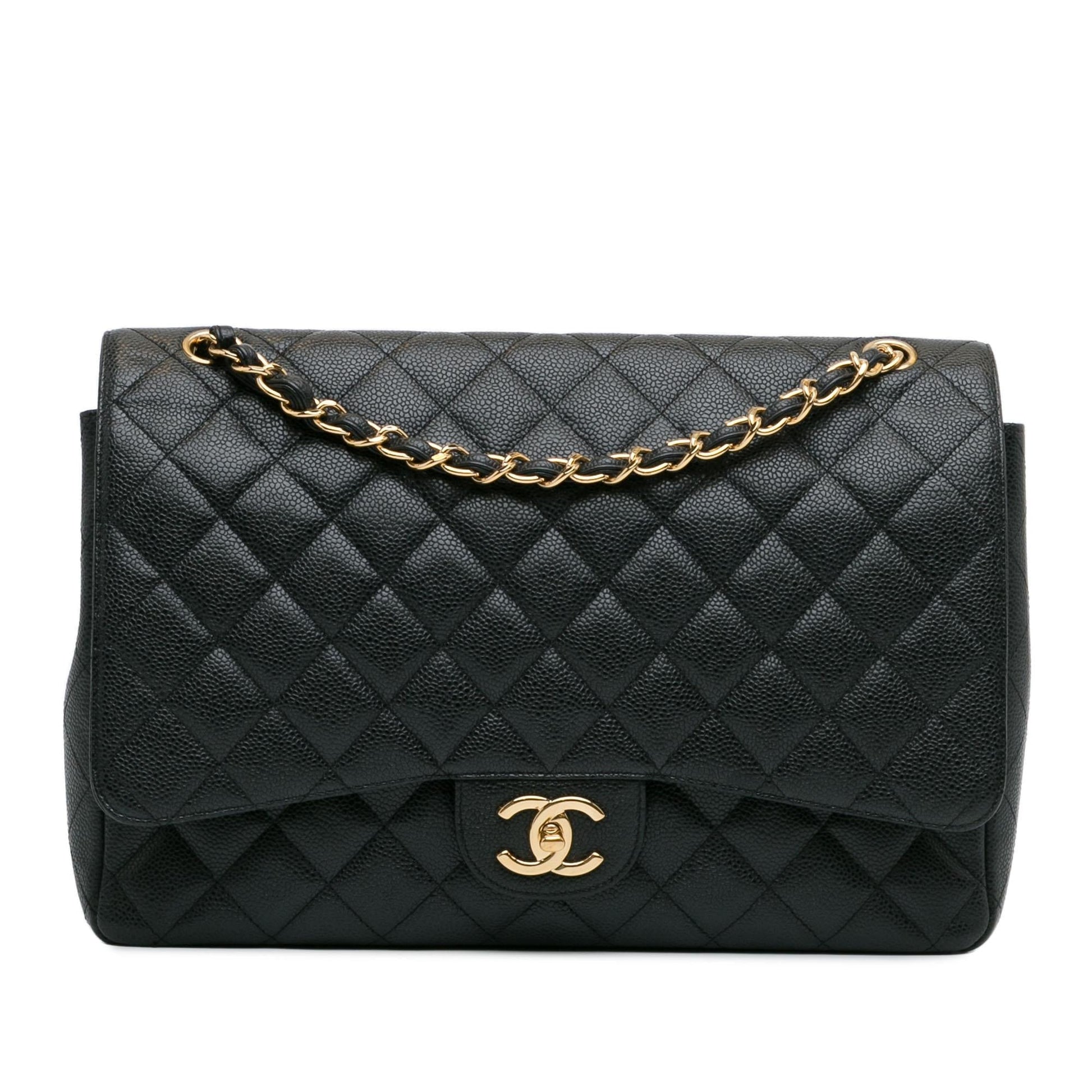 Chanel Maxi Classic Caviar Double Flap (SHG-LTyf3Q) Shoulder Bag