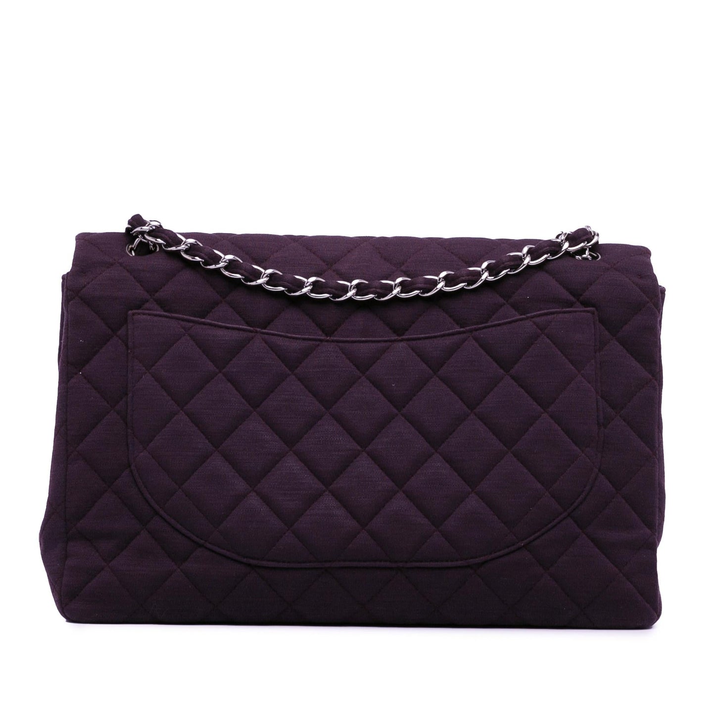 Chanel Maxi Classic Jersey Single Flap (SHG-0jPdOf) Shoulder Bag