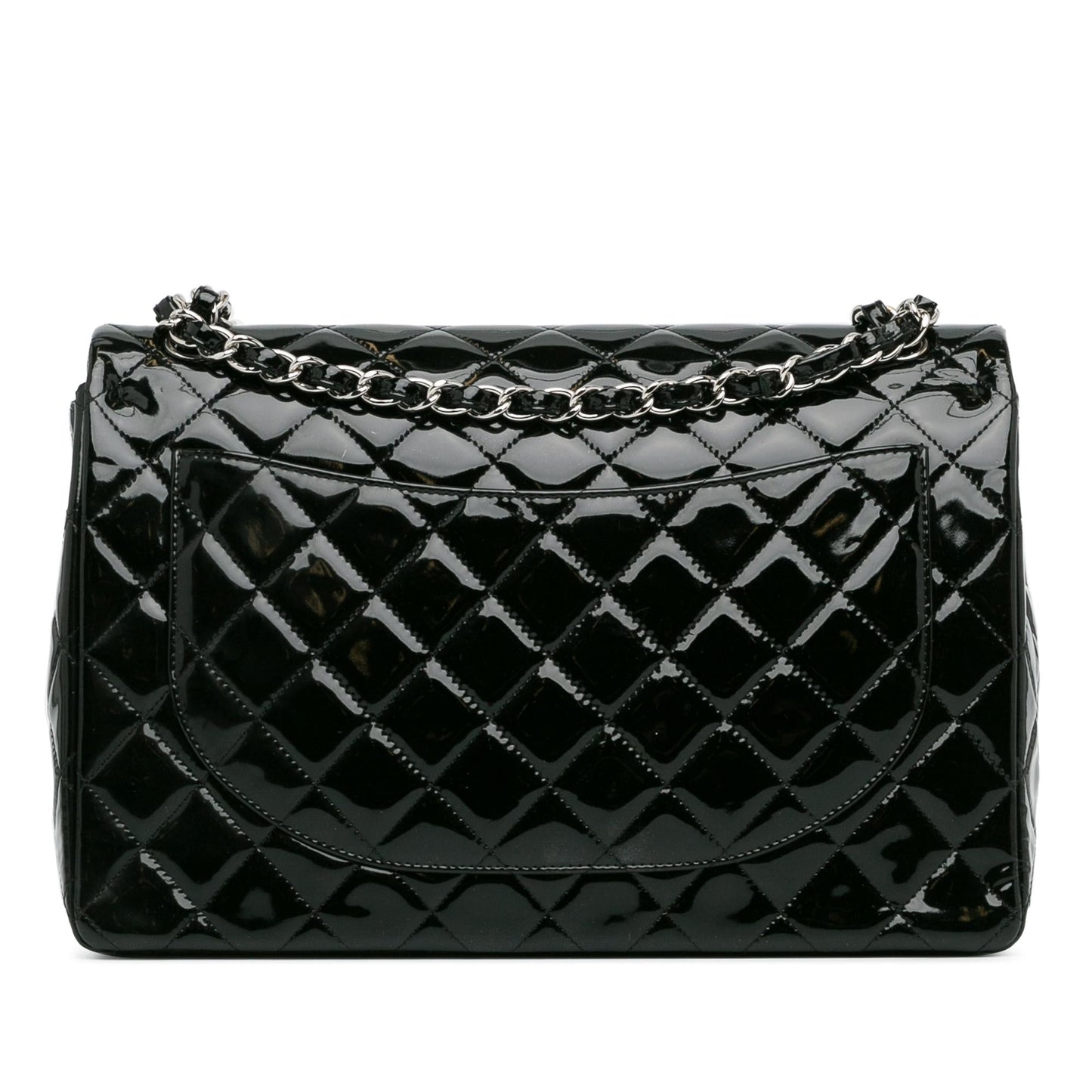Chanel Maxi Classic Patent Double Flap (SHG-WJjEtr) Shoulder Bag