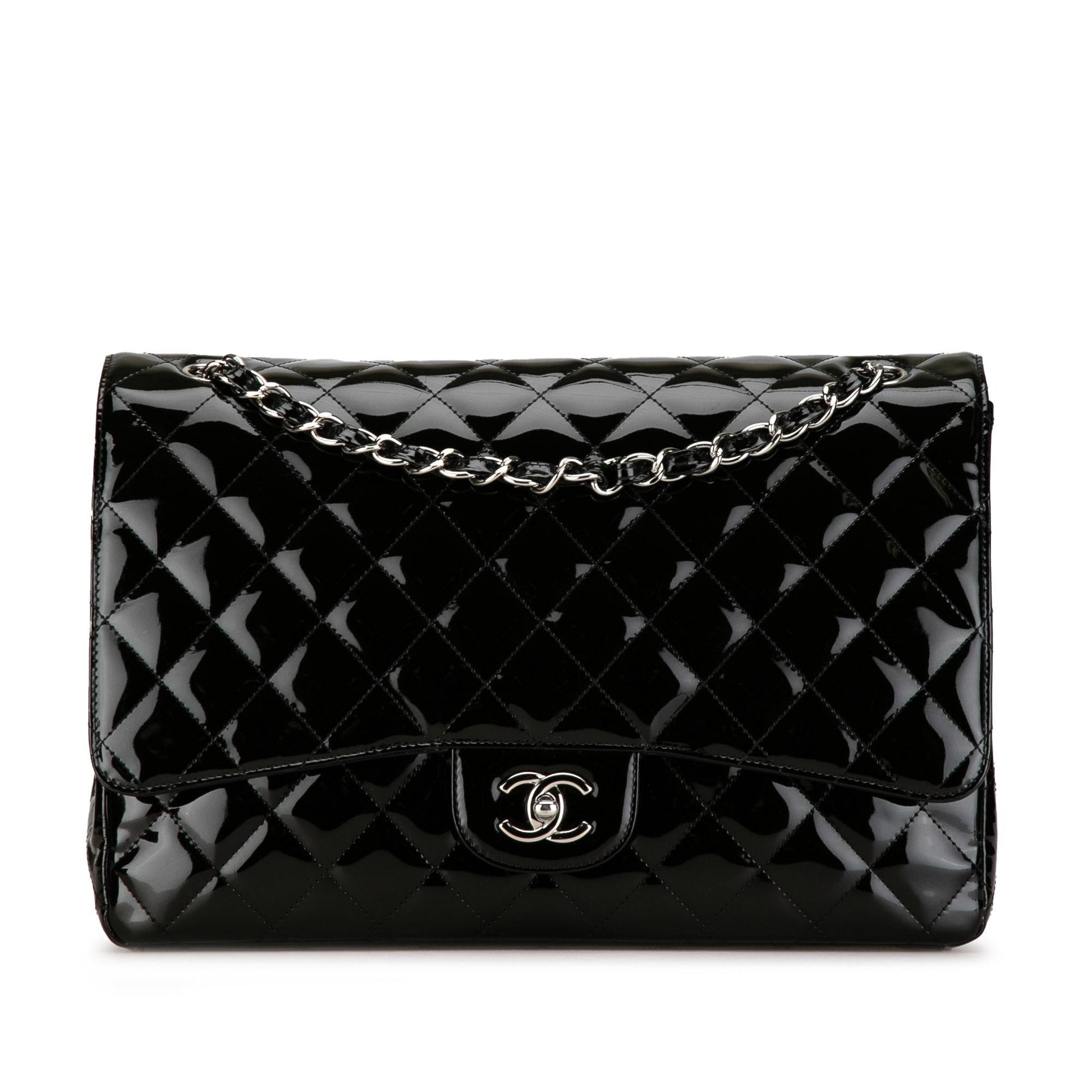 Chanel Maxi Classic Patent Single Flap (SHG-eigFNa) Shoulder Bag