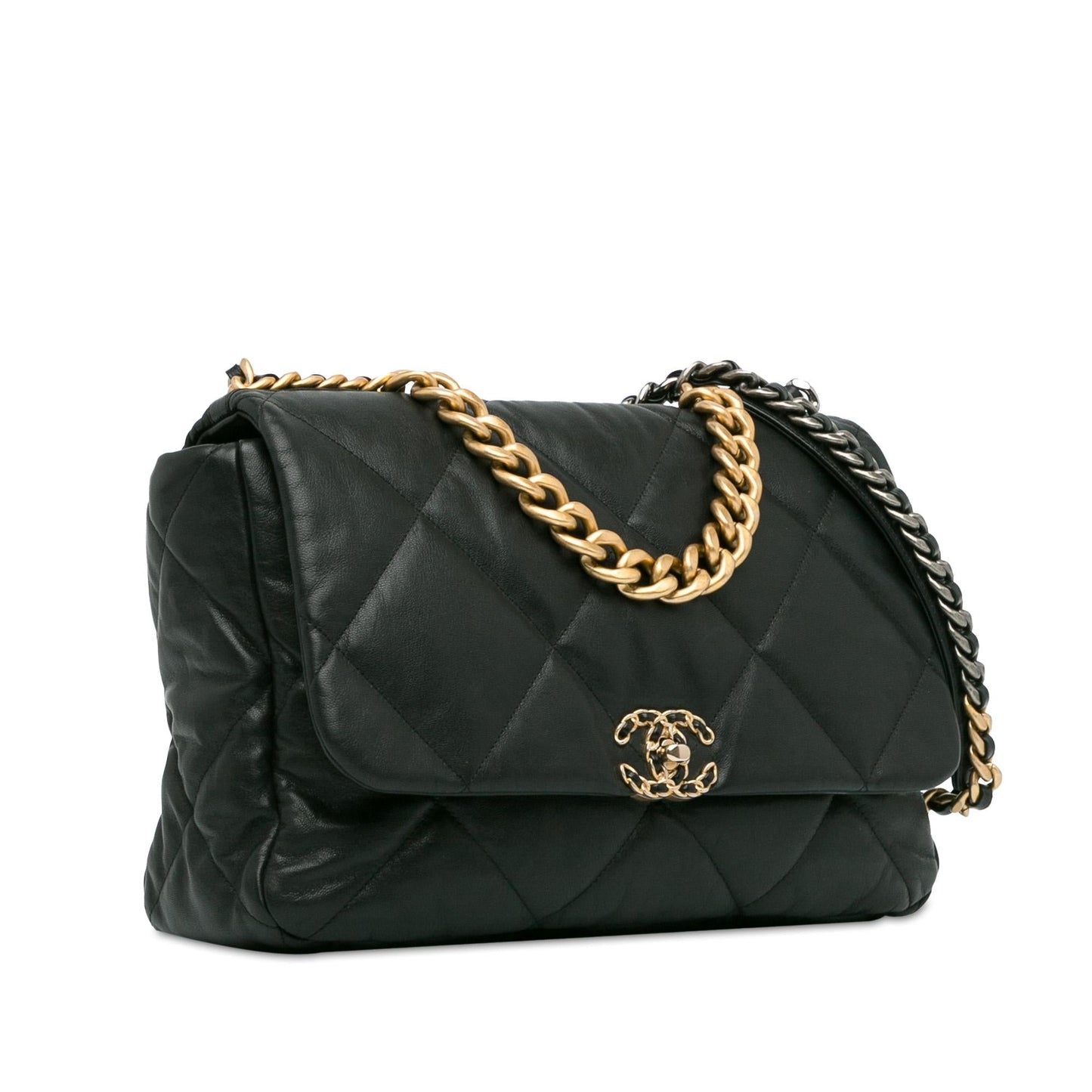 Chanel Maxi Lambskin 19 Flap (SHG-xugRcp) Shoulder Bag