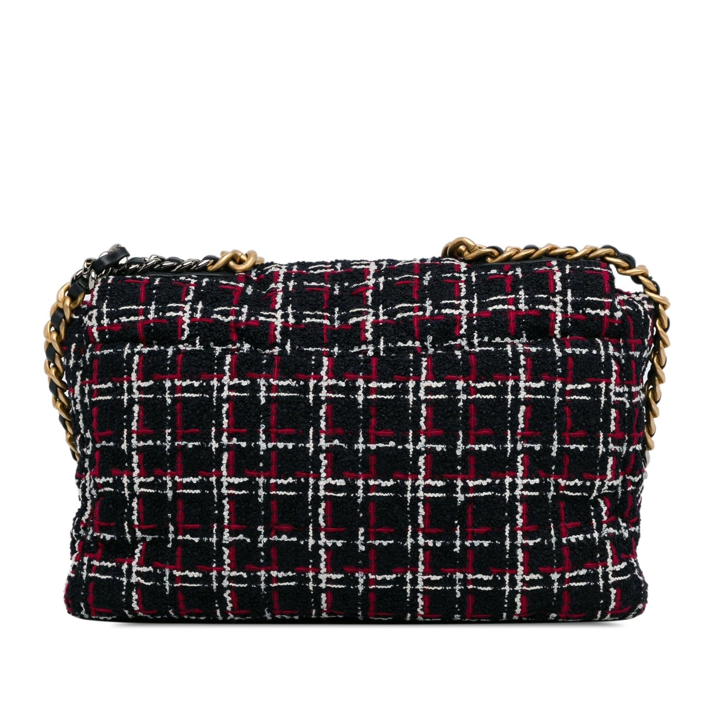 Chanel Maxi Tweed 19 Flap (SHG-KTxJdG) Shoulder Bag