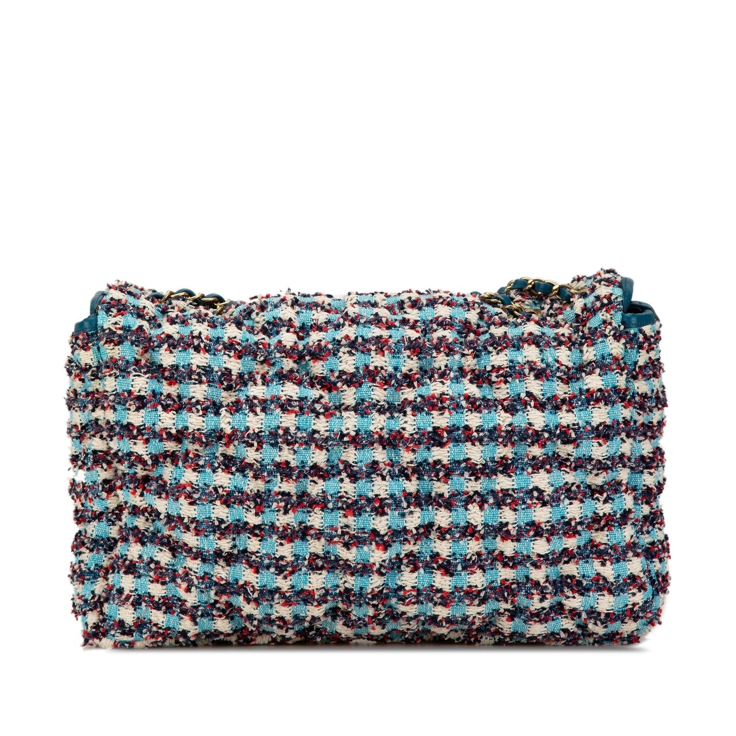 Chanel Maxi Tweed Chesterfield Single Flap (SHG-t8PRWy) Crossbody