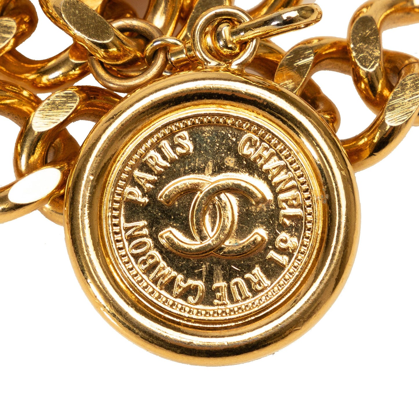 Chanel Medallion Chain-Link Belt - 36 / 92 (SHG-7gk2sc) Handbag