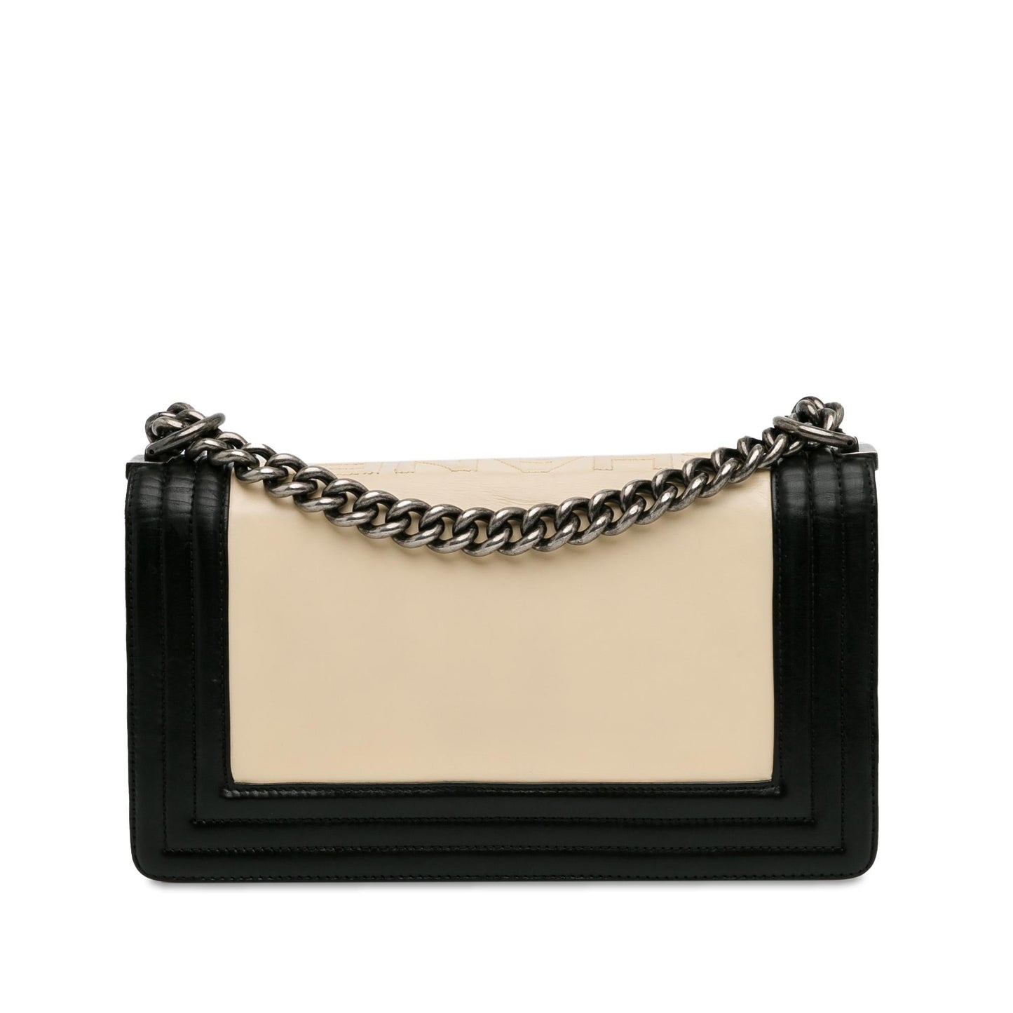 Chanel Medium Bicolor Calfskin Boy Flap (SHG-EWjcMu) Shoulder Bag