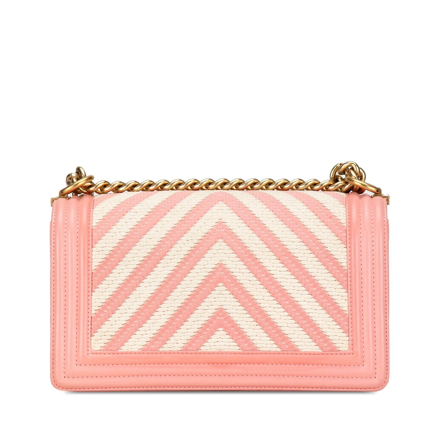 Chanel Medium Braided Chevron Boy Flap (SHG-9hhRjC) Crossbody