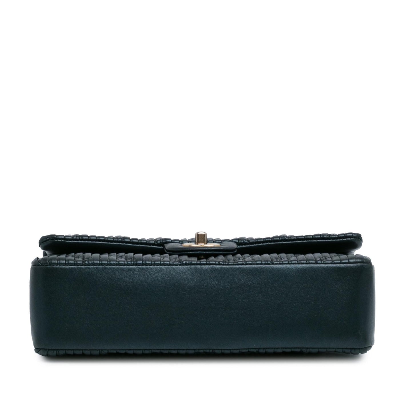 Chanel Medium Calfskin Coco Pleats Double Flap (SHG-8NvBoQ) Crossbody