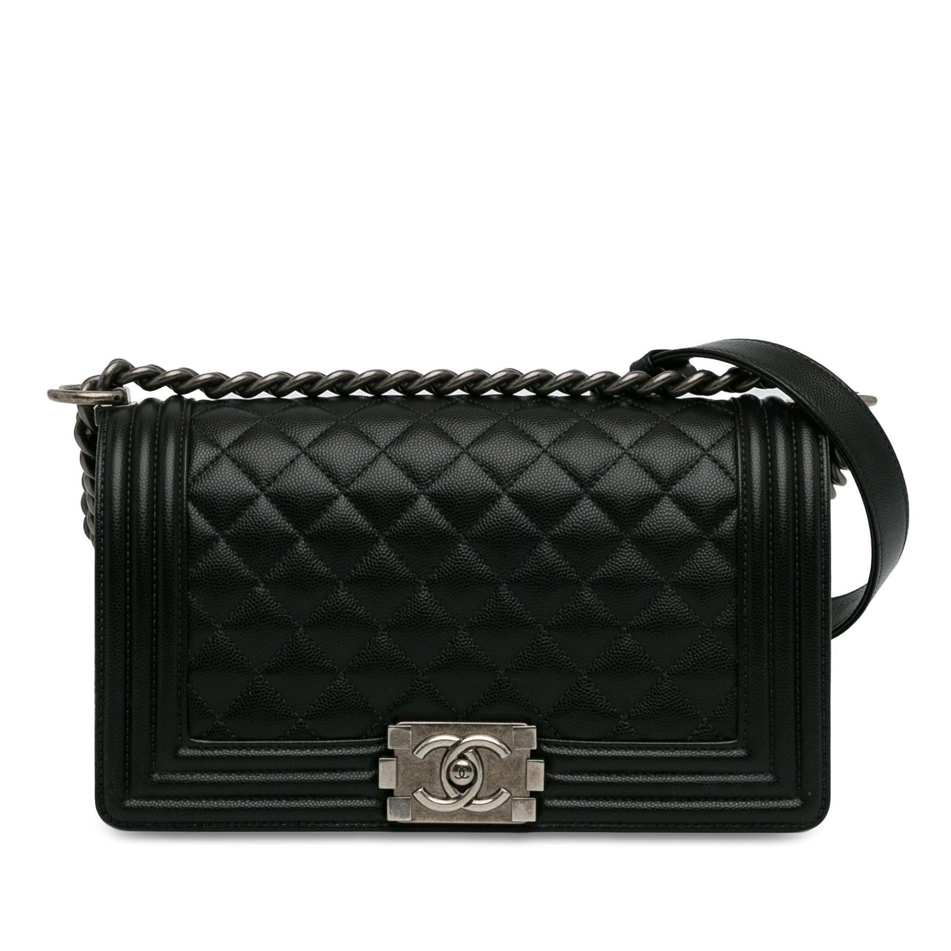 Chanel Medium Caviar Boy Flap (SHG-lWJ9nz) Crossbody