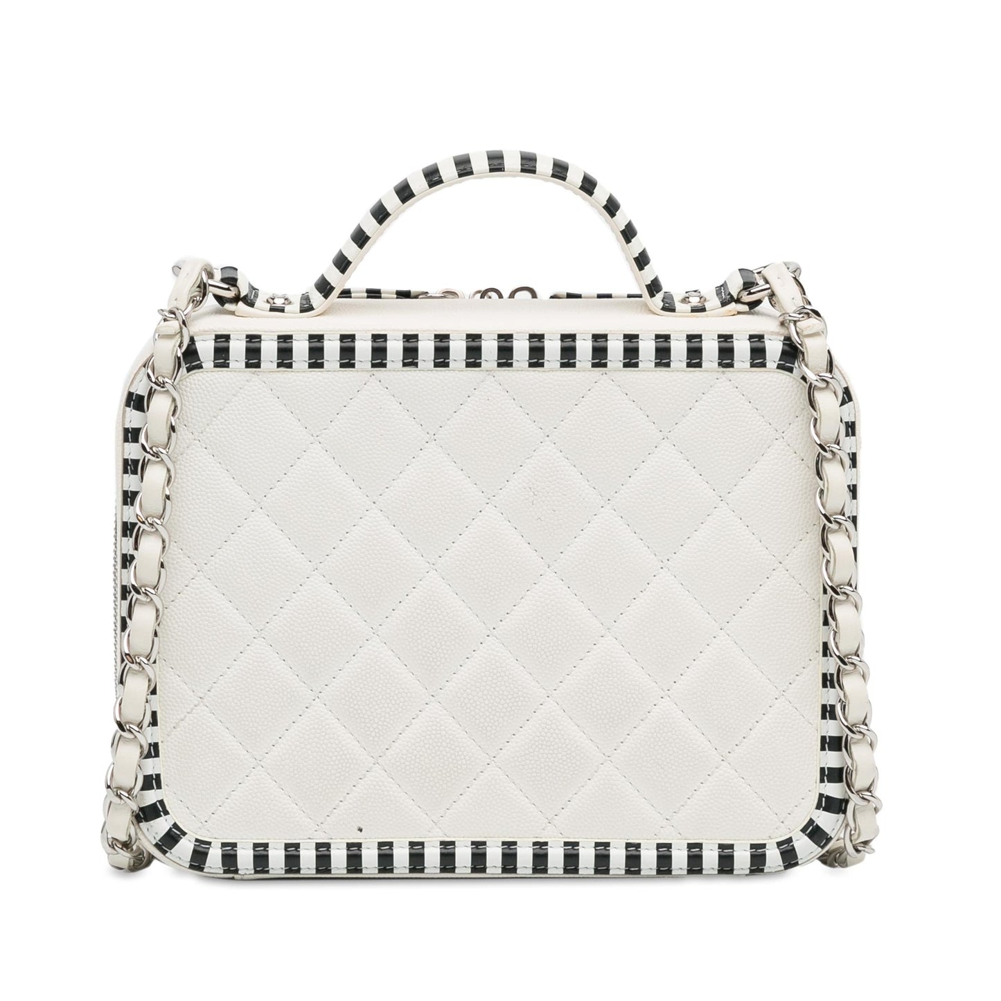 Chanel Medium Caviar CC Filigree Vanity Case (SHG-APLaSU) Handbag