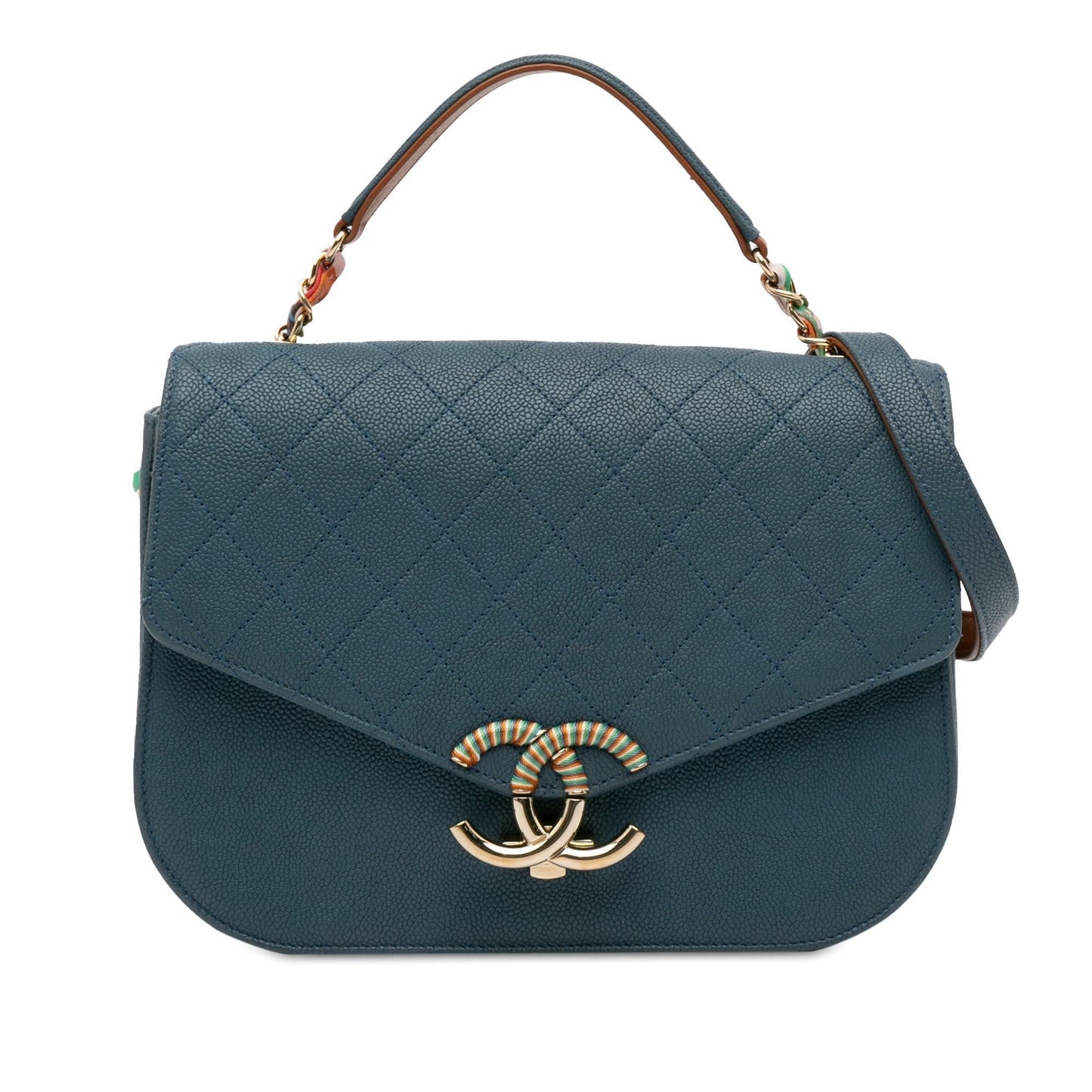 Chanel Medium Caviar Cuba Thread Around Flap (SHG-iQuY2B) Shoulder Bag