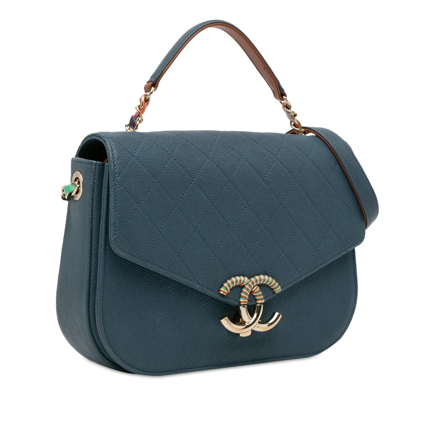 Chanel Medium Caviar Cuba Thread Around Flap (SHG-iQuY2B) Shoulder Bag