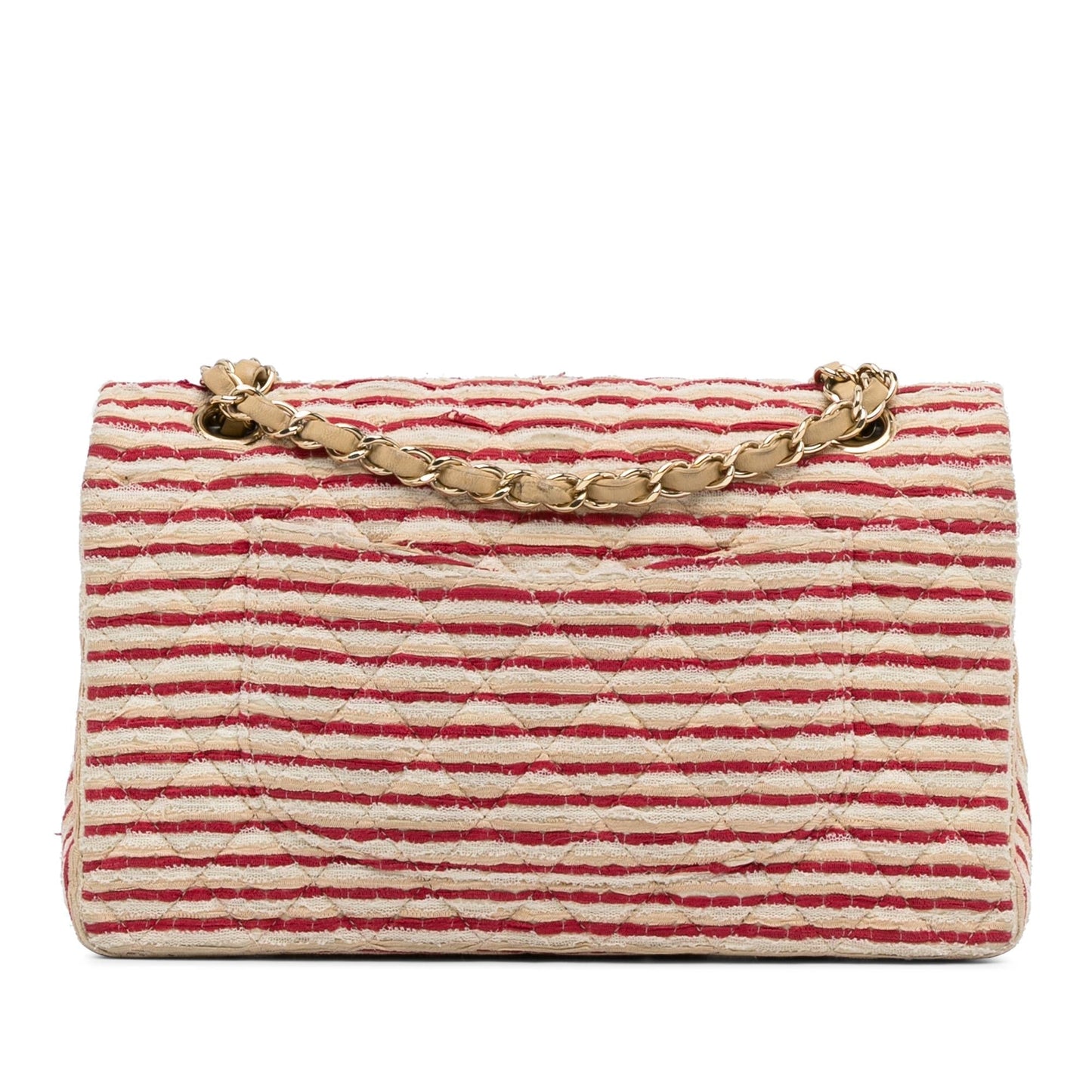 Chanel Medium Classic Jersey Coco Sailor Double Flap (SHG-wASSKk) Shoulder Bag