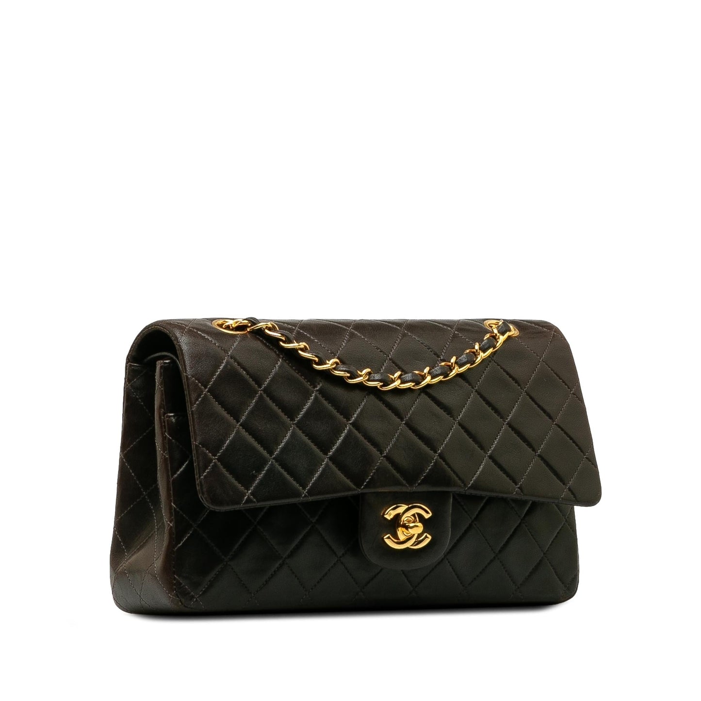 Chanel Medium Classic Lambskin Double Flap (SHG-kZvYcH) Shoulder Bag