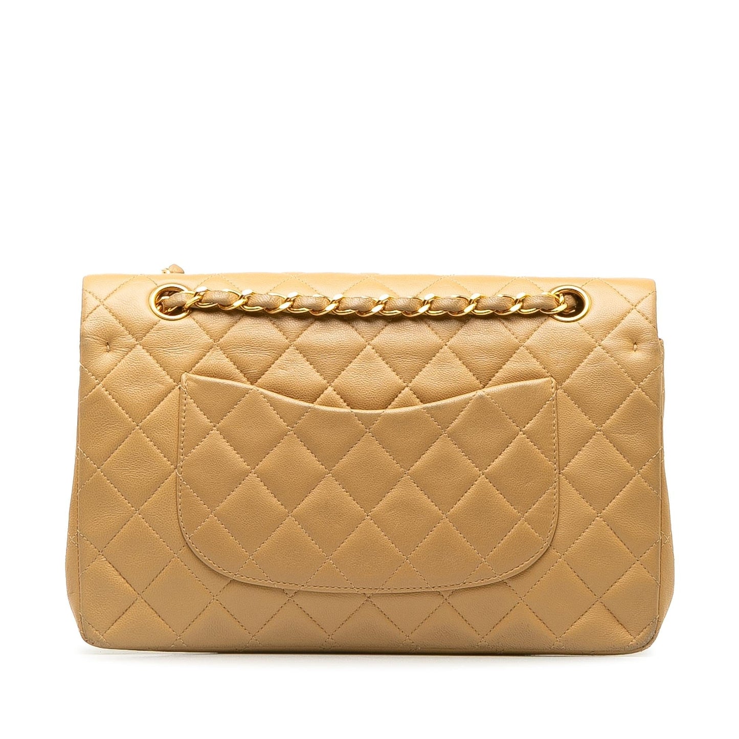 Chanel Medium Classic Lambskin Double Flap (SHG-FTtjY2) Shoulder Bag