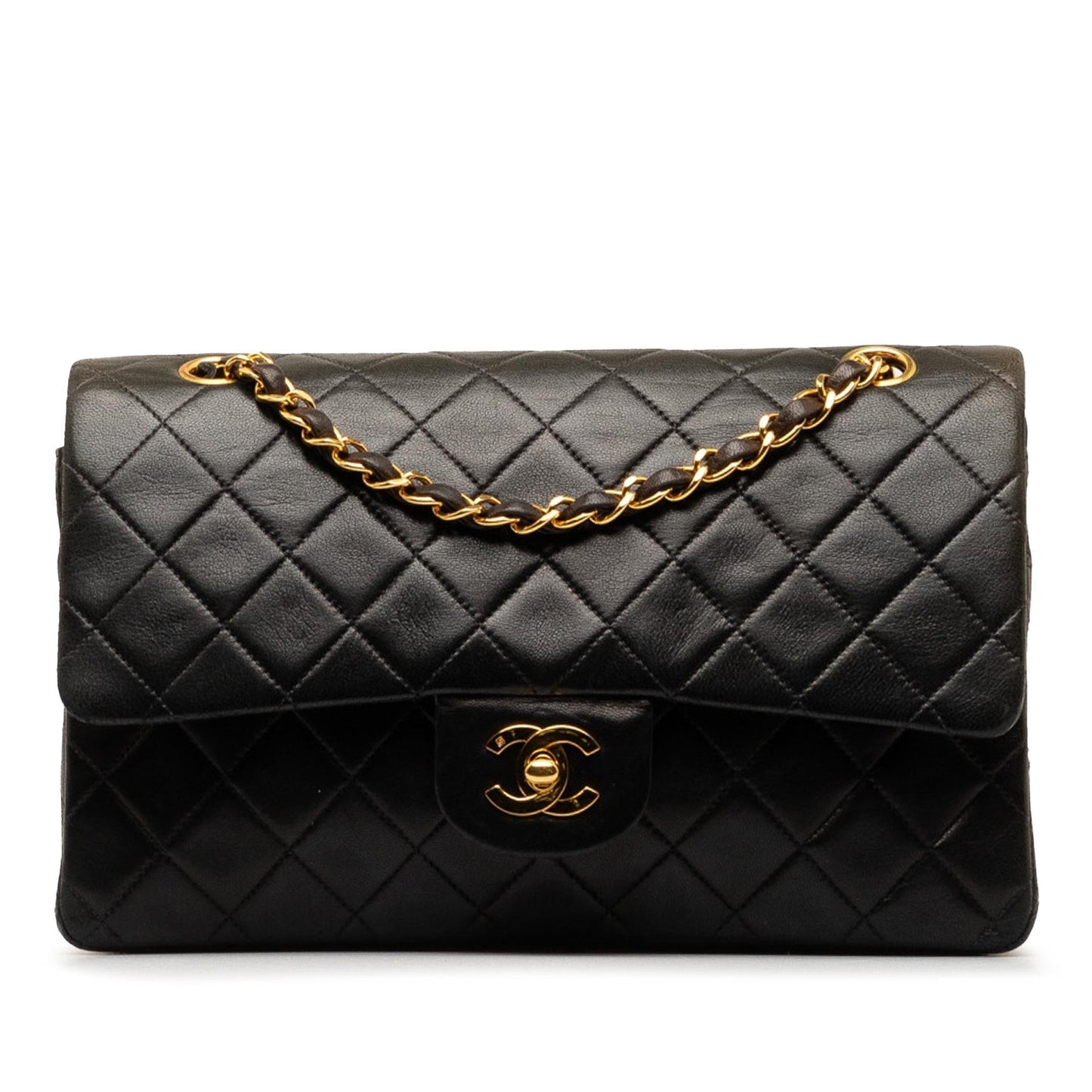 Chanel Medium Classic Lambskin Double Flap (SHG-IHTqBT) Shoulder Bag