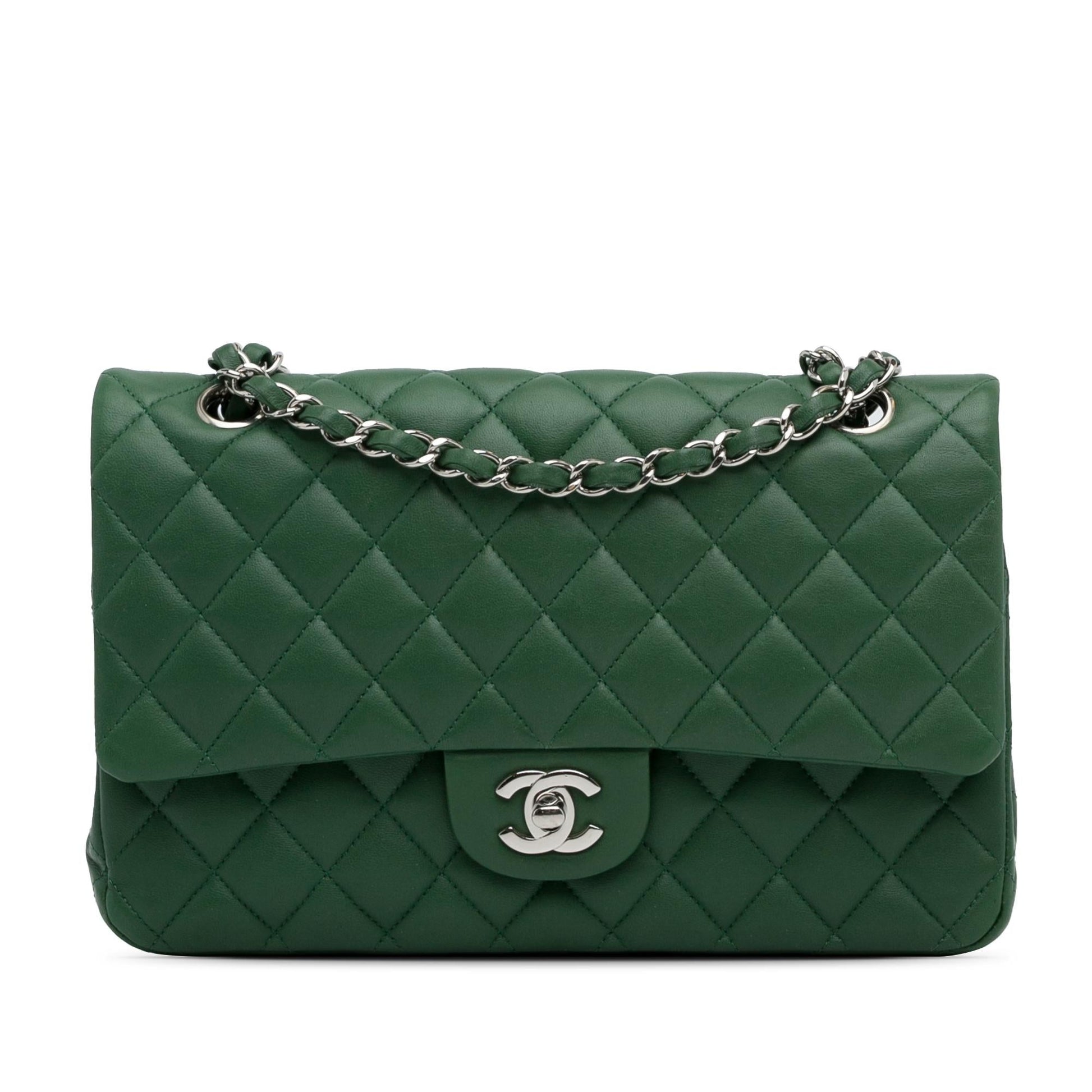 Chanel Medium Classic Lambskin Double Flap (SHG-HhOlbE) Shoulder Bag