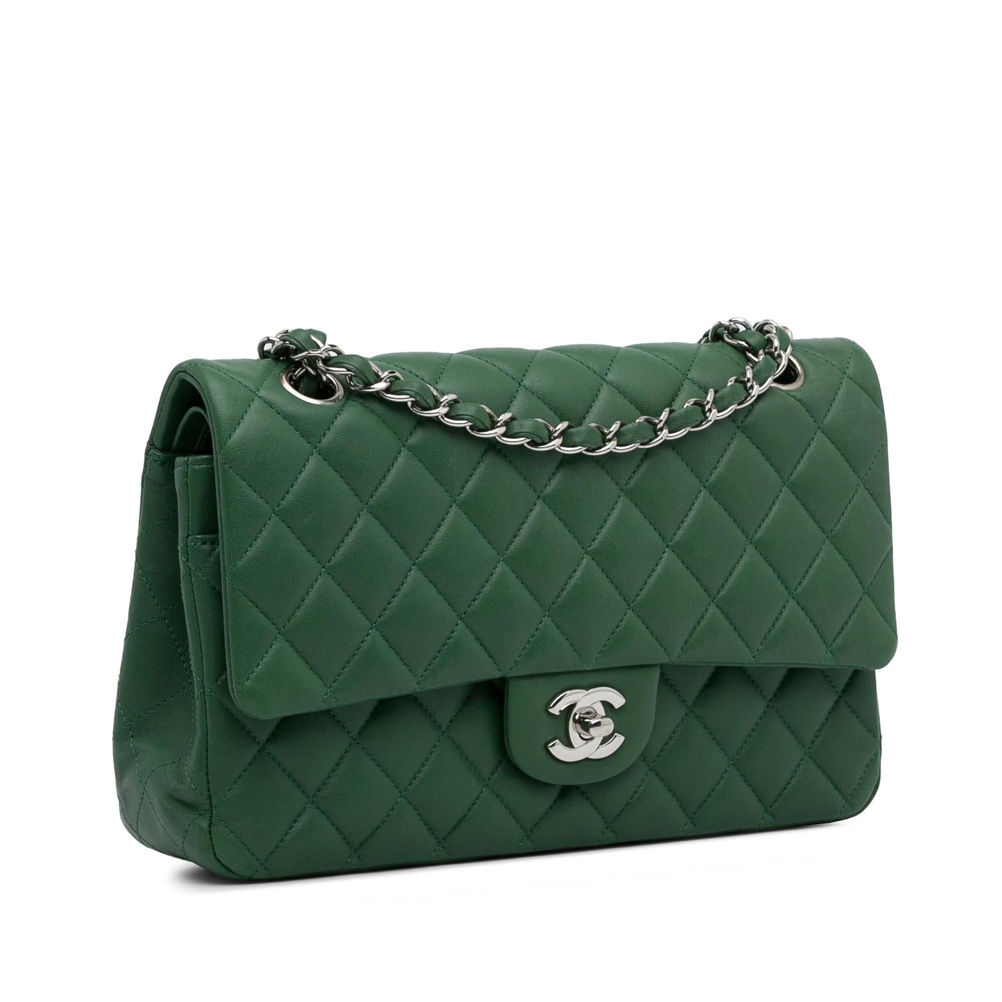 Chanel Medium Classic Lambskin Double Flap (SHG-HhOlbE) Shoulder Bag