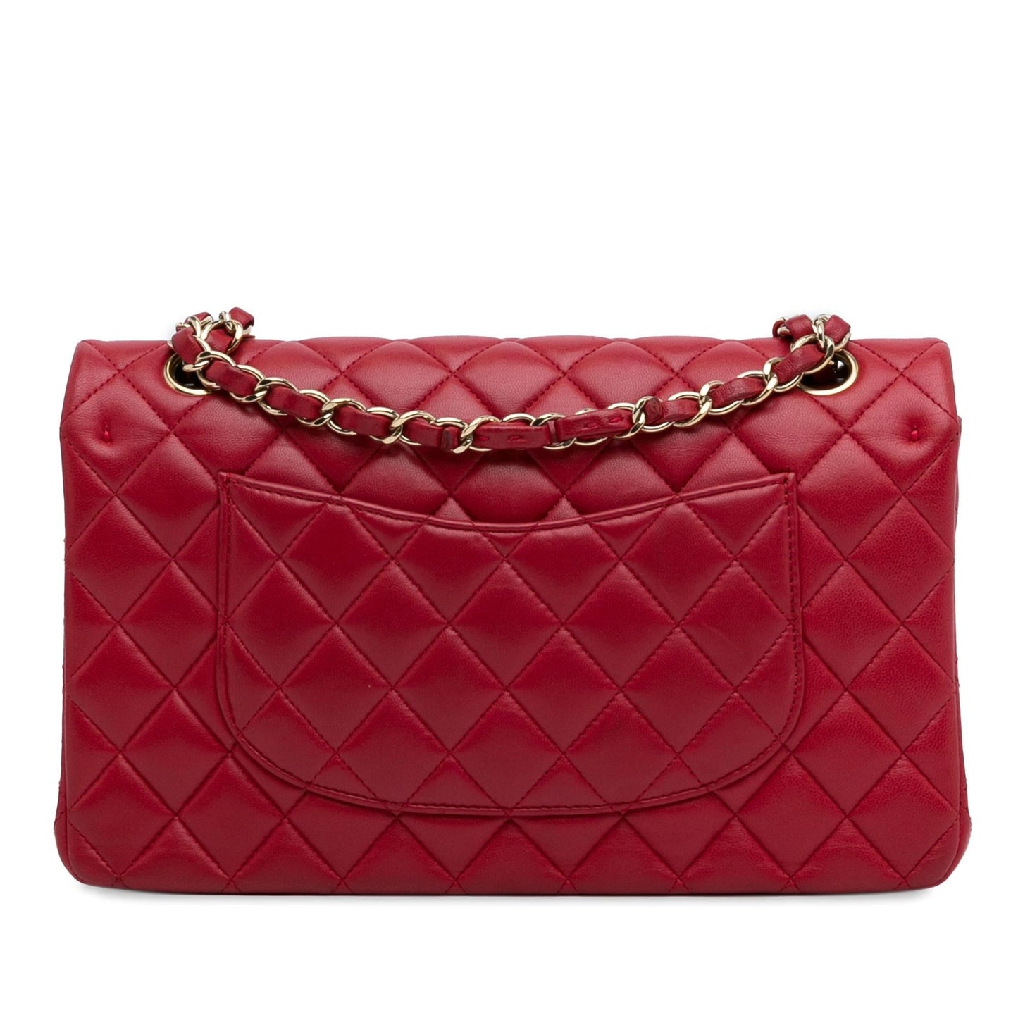 Chanel Medium Classic Lambskin Double Flap (SHG-6UdiQp) Shoulder Bag