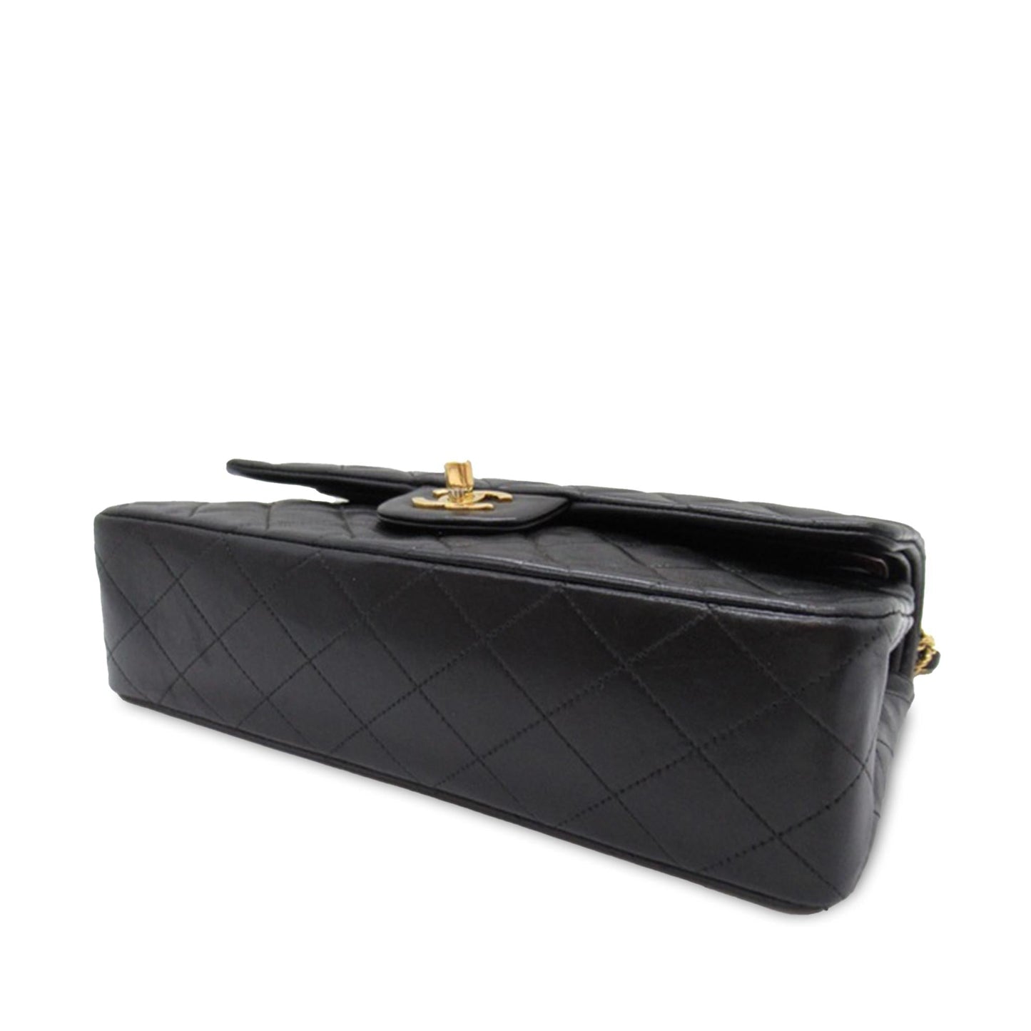 Chanel Medium Classic Lambskin Double Flap (SHG-LrCLOu) Shoulder Bag