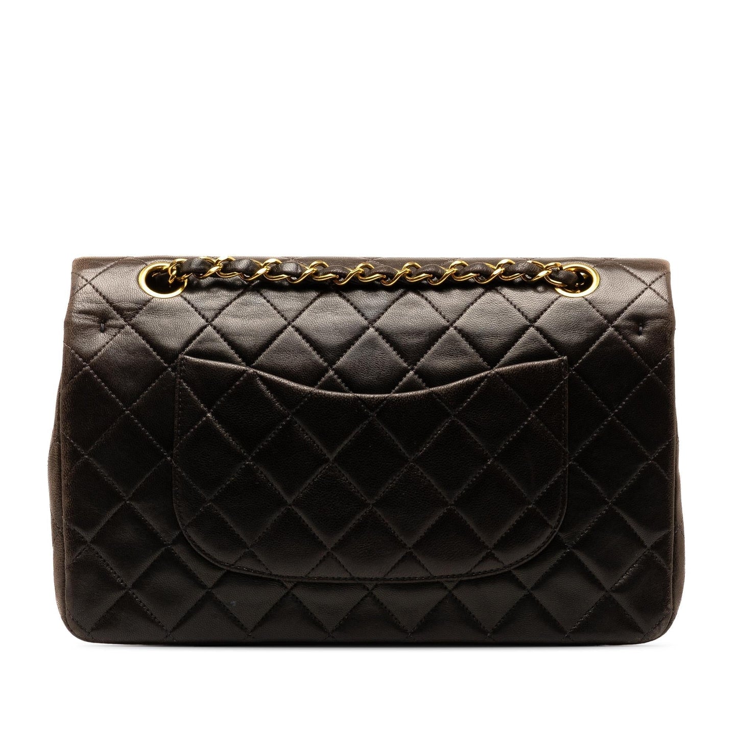 Chanel Medium Classic Lambskin Double Flap (SHG-xchk0A) Shoulder Bag