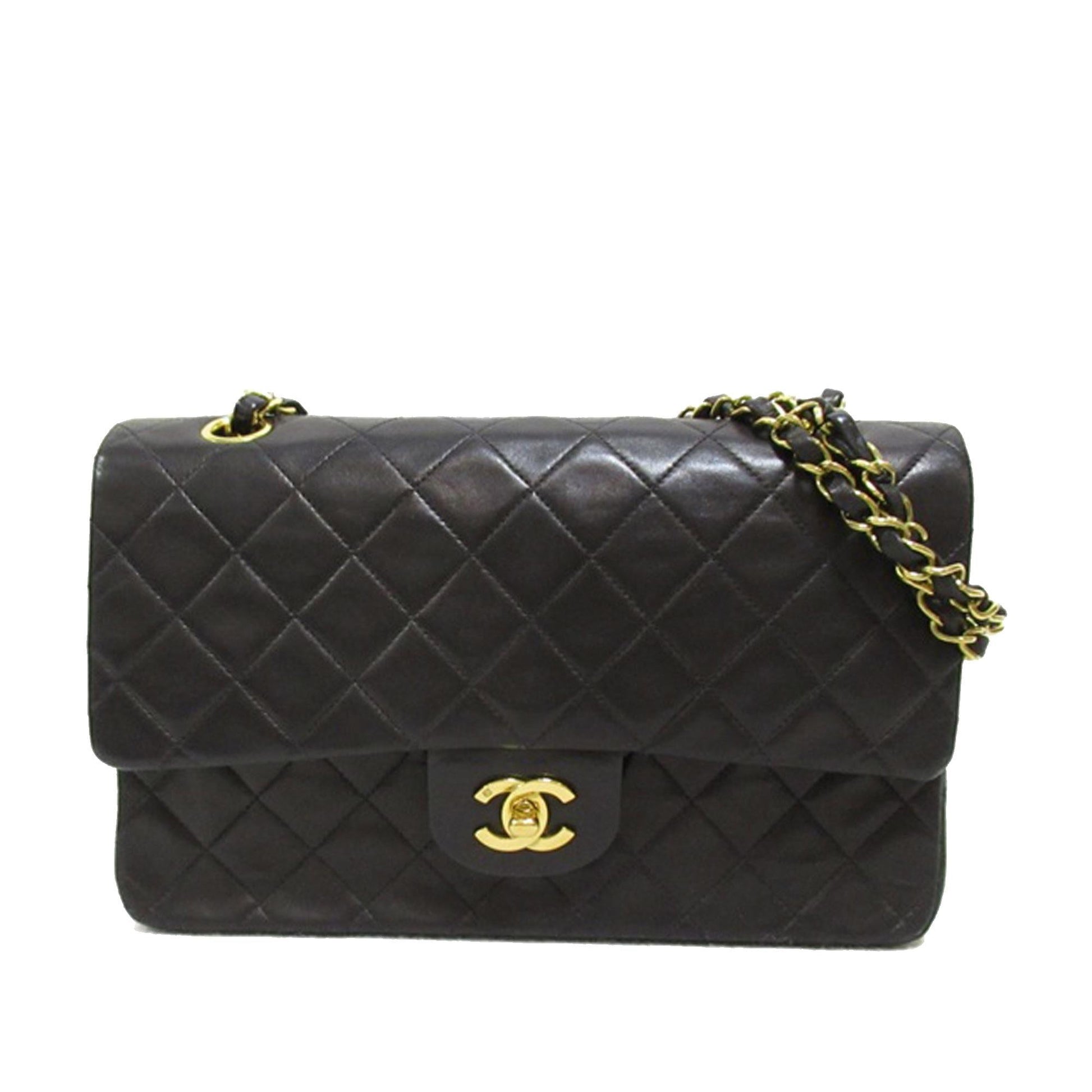 Chanel Medium Classic Lambskin Double Flap (SHG-UXC9dz) Shoulder Bag