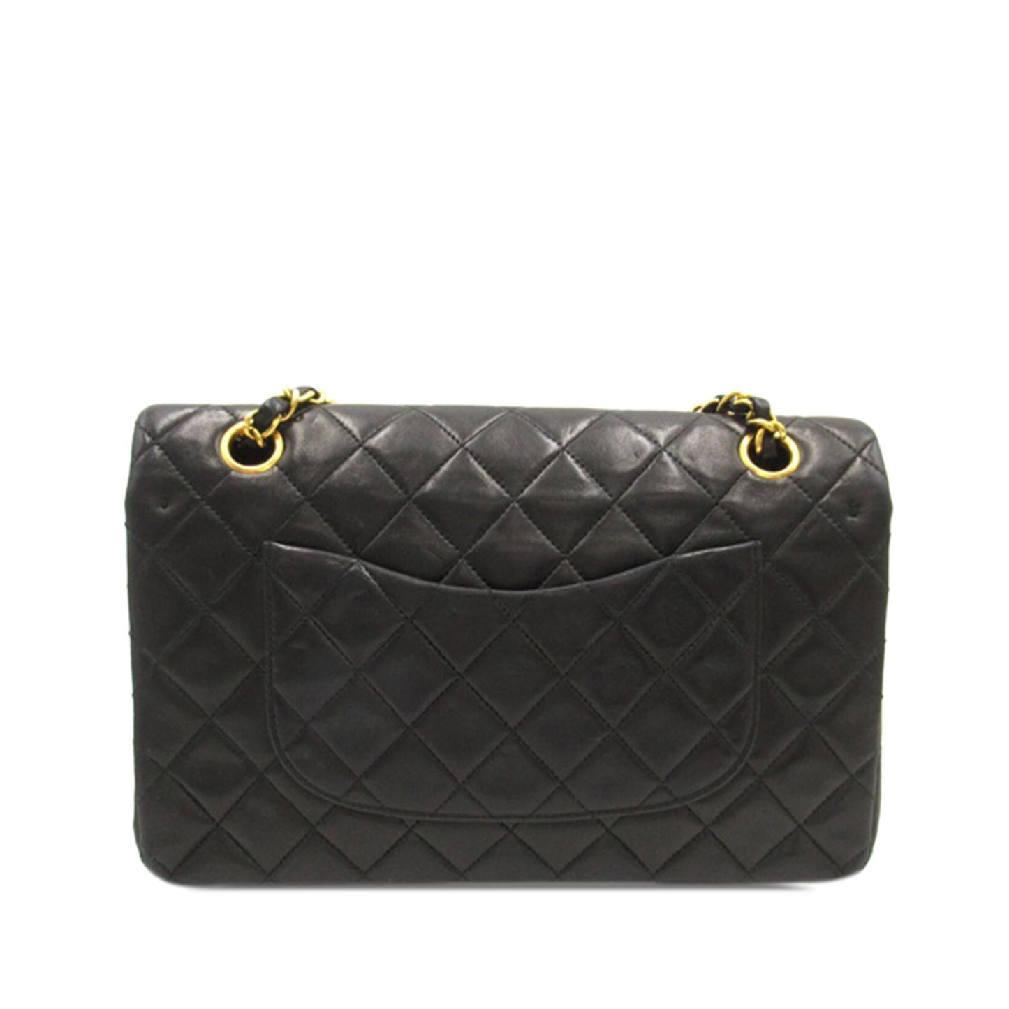 Chanel Medium Classic Lambskin Double Flap (SHG-tJEubT) Shoulder Bag
