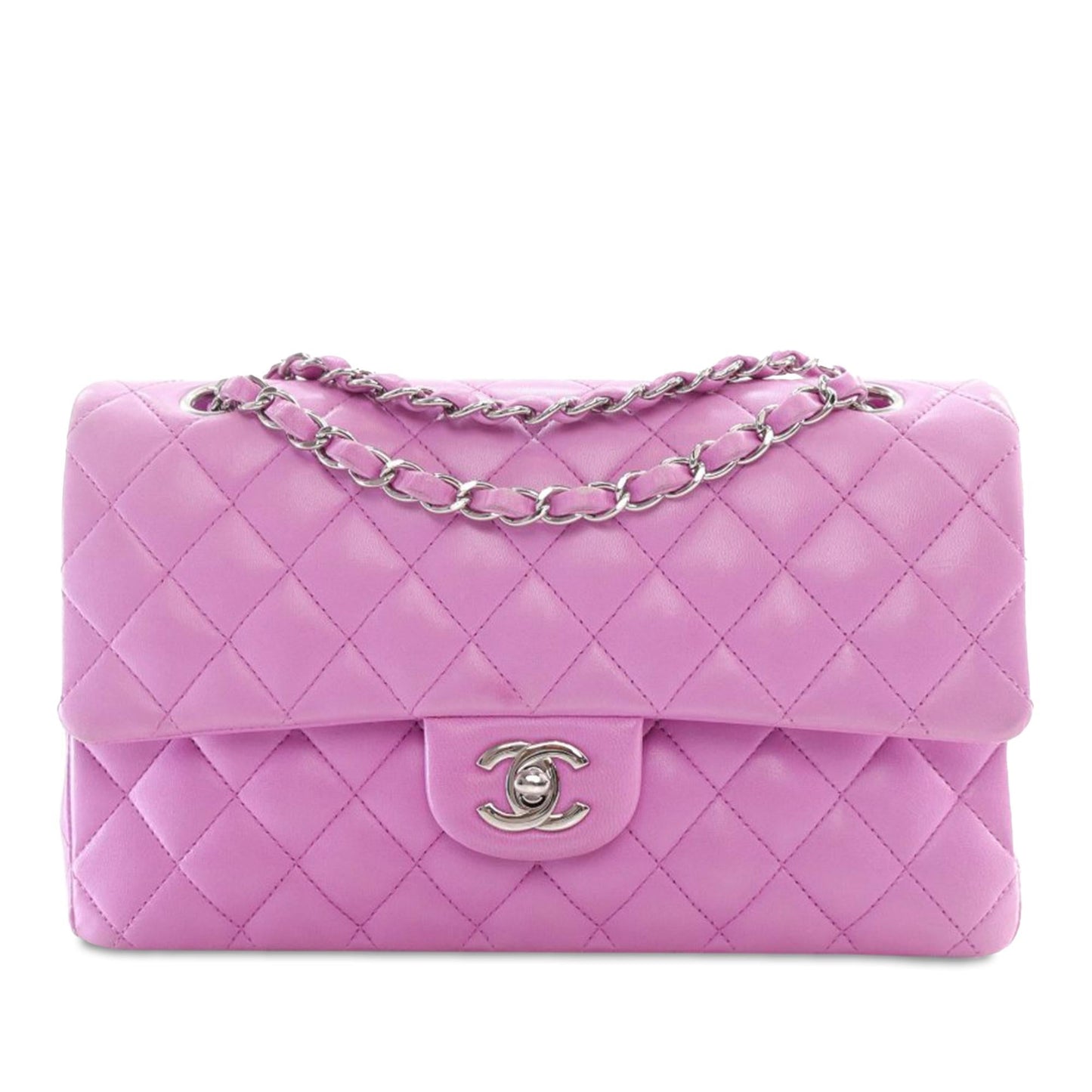 Chanel Medium Classic Lambskin Double Flap (SHG-JP2fgW) Shoulder Bag