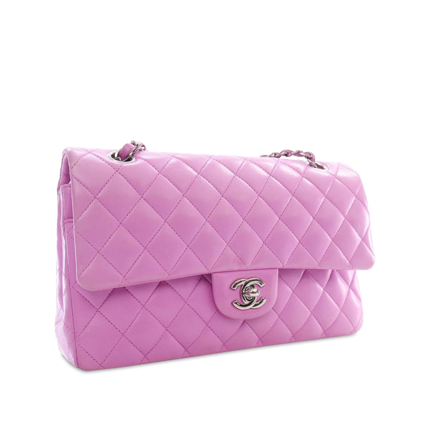 Chanel Medium Classic Lambskin Double Flap (SHG-JP2fgW) Shoulder Bag